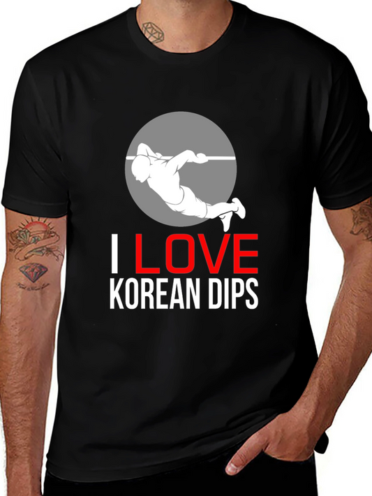 I Love Korean Dips Black T-Shirt