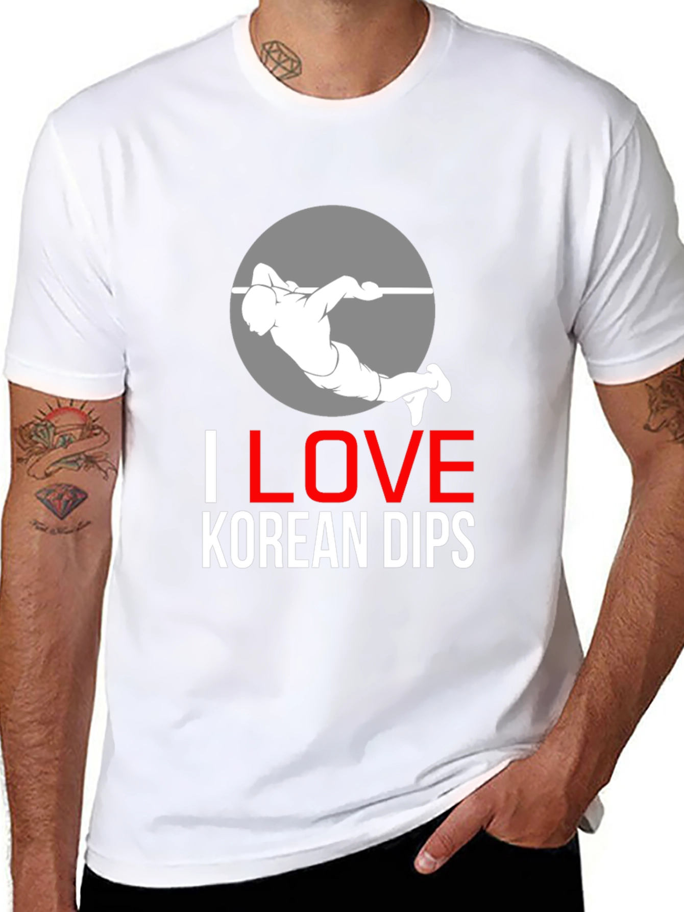 I Love Korean Dips Black T-Shirt