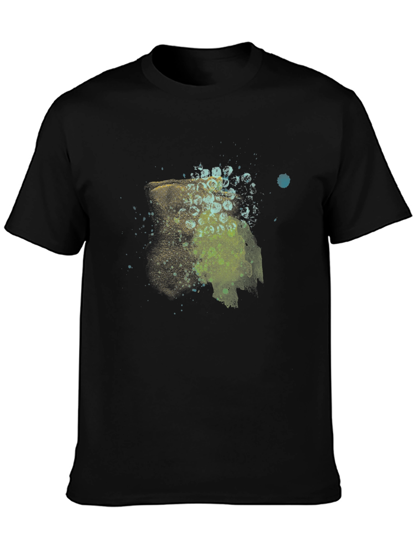 Abstract Graphic Print Black T-Shirt for Men