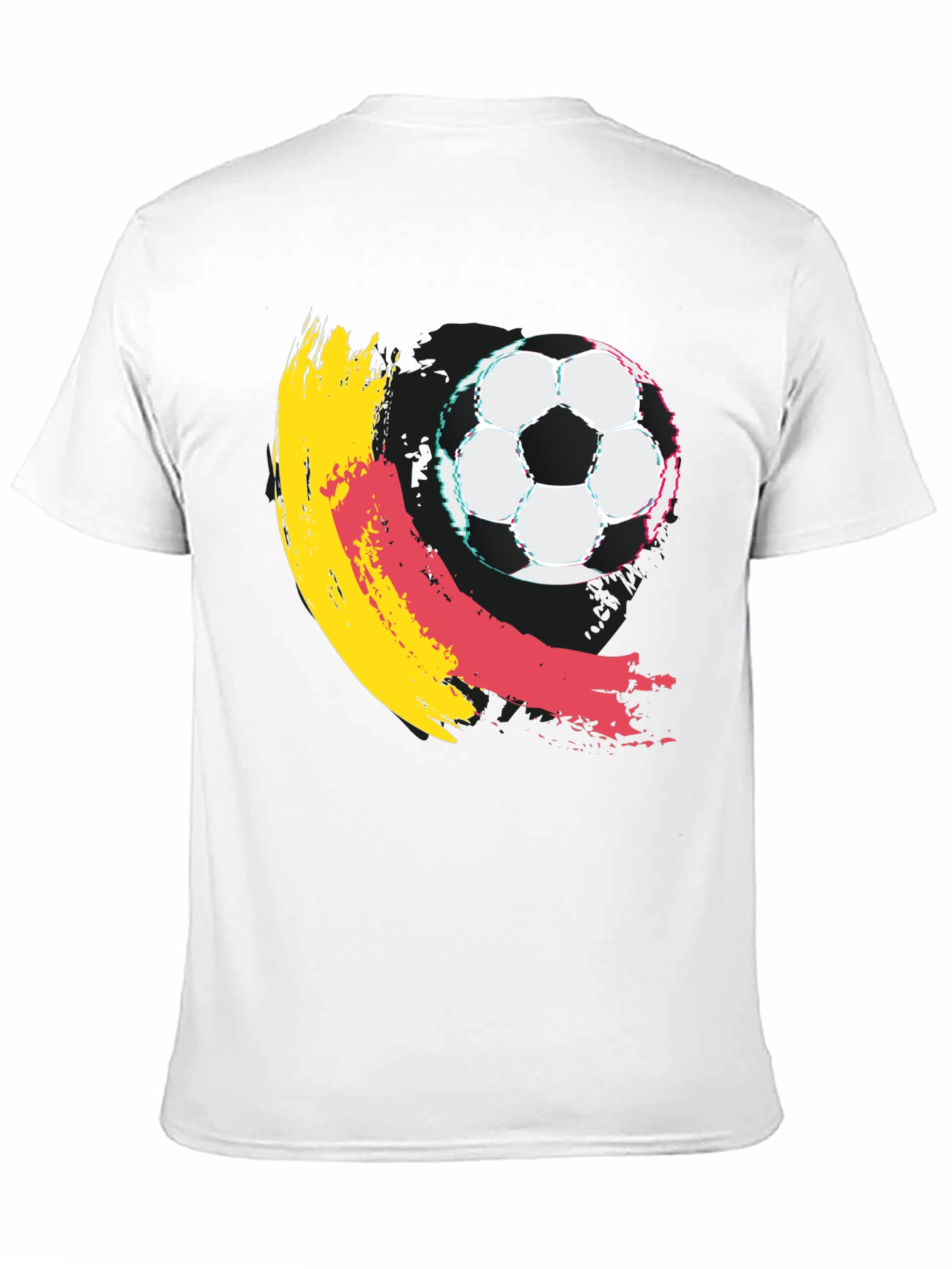 Soccer Ball Graphic T-Shirt - Casual Cotton Tee