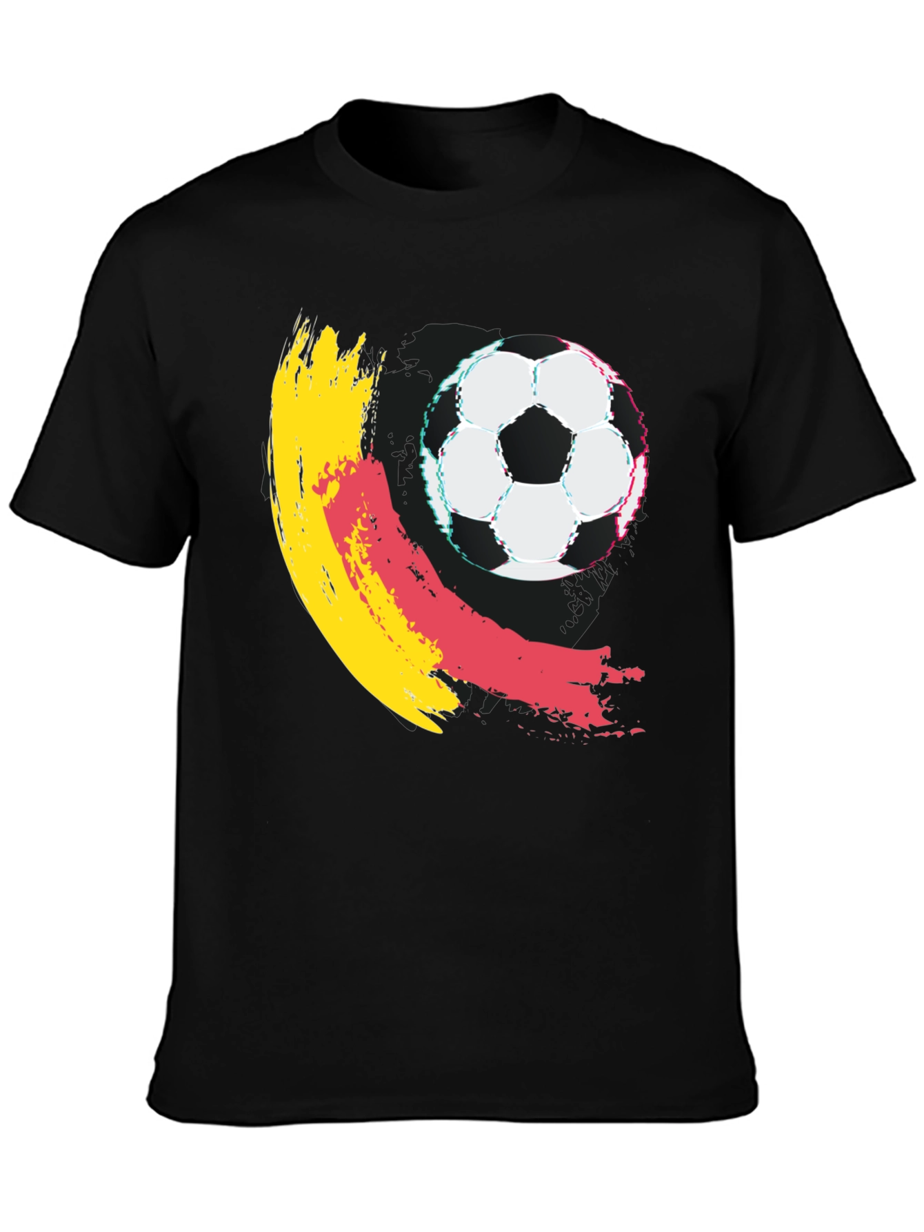 Soccer Ball Graphic T-Shirt - Casual Cotton Tee