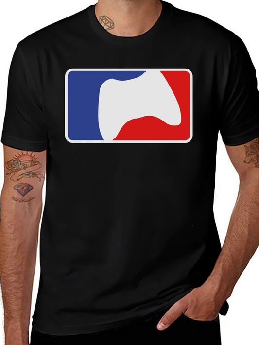 Gamer MLB Logo T-Shirt - Black Cotton Tee