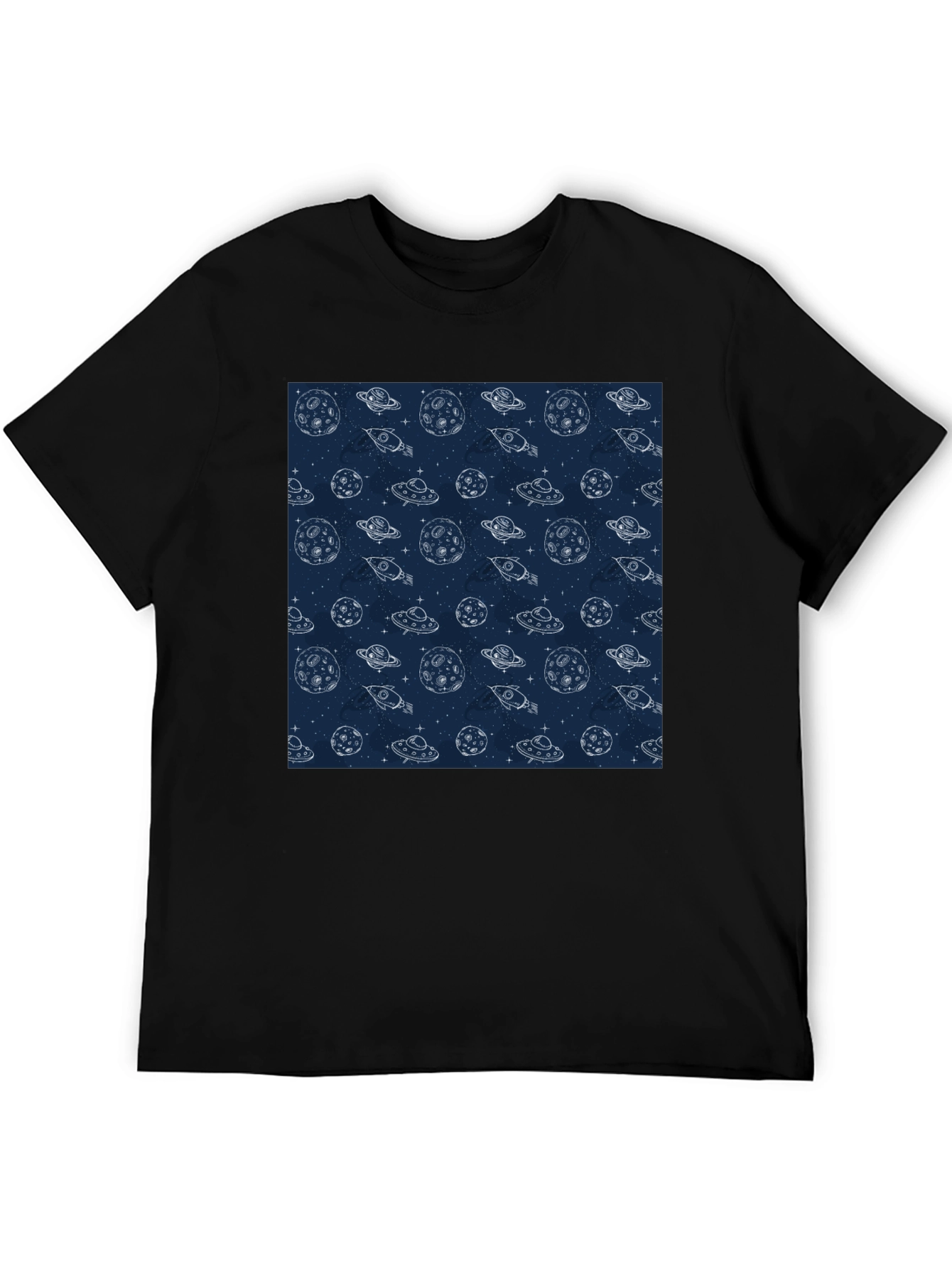 Cosmic Dreams T-Shirt - Space Pattern Tee