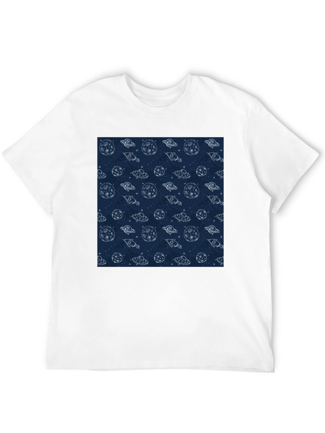 Cosmic Dreams T-Shirt - Space Pattern Tee