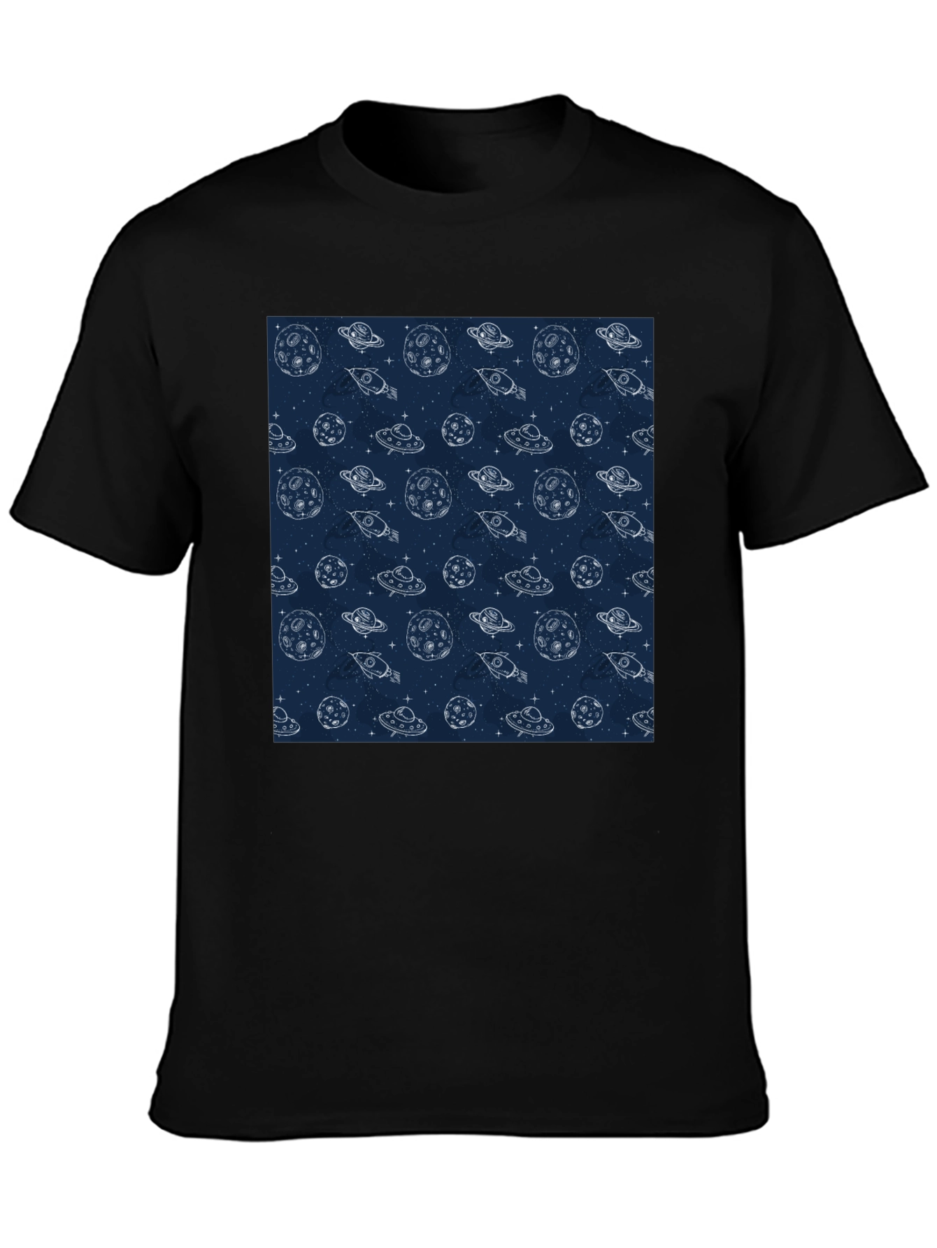 Cosmic Dreams T-Shirt - Space Pattern Tee