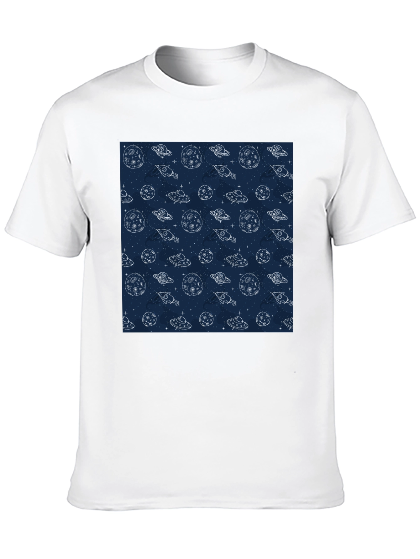 Cosmic Dreams T-Shirt - Space Pattern Tee