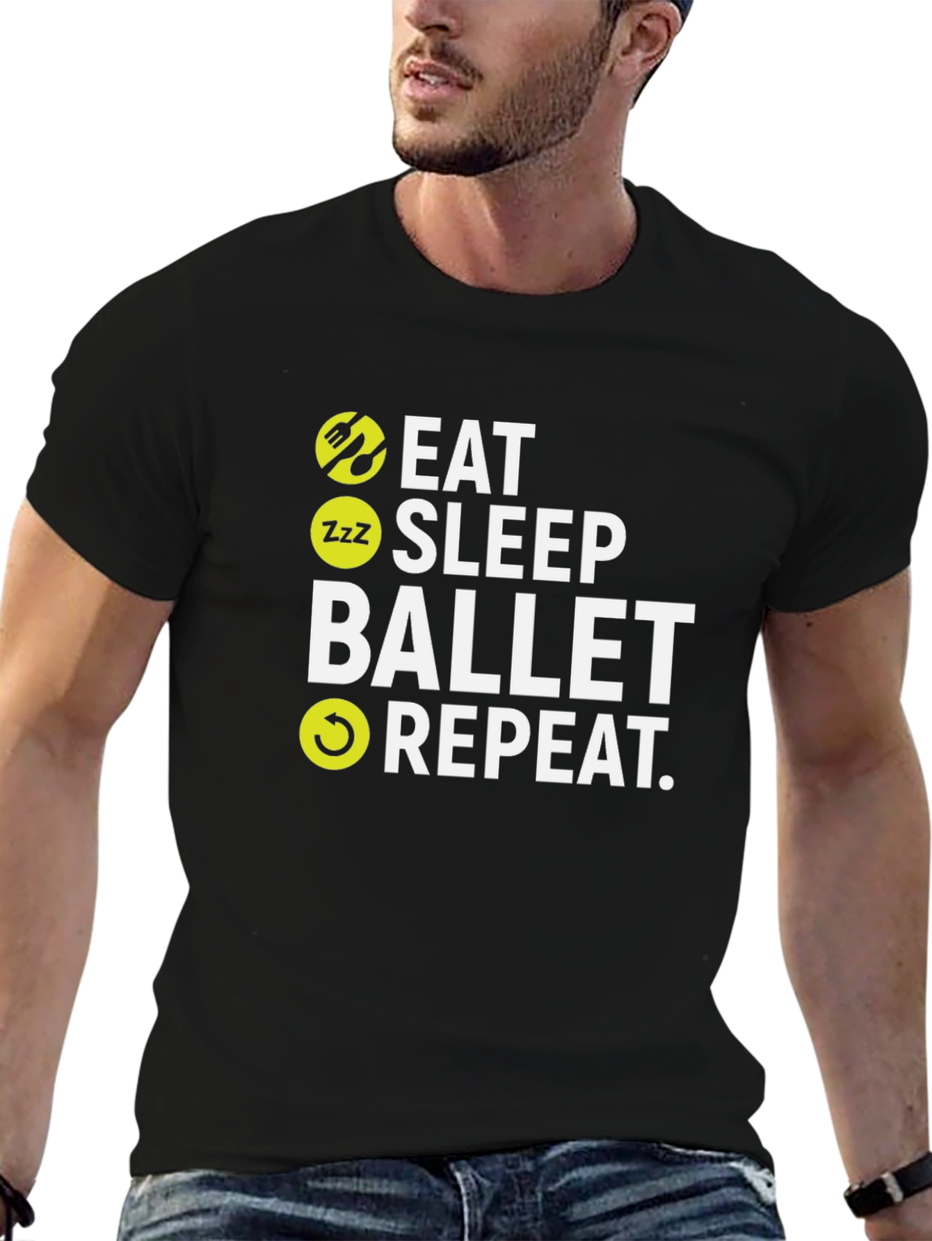 Eat Sleep Ballet Repeat Graphic T-Shirt