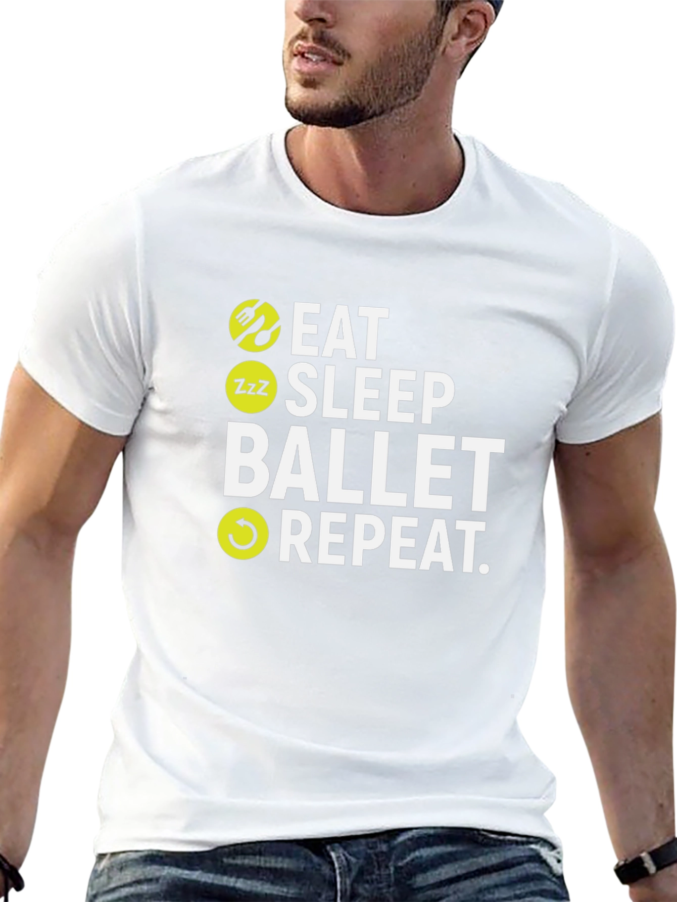 Eat Sleep Ballet Repeat Graphic T-Shirt