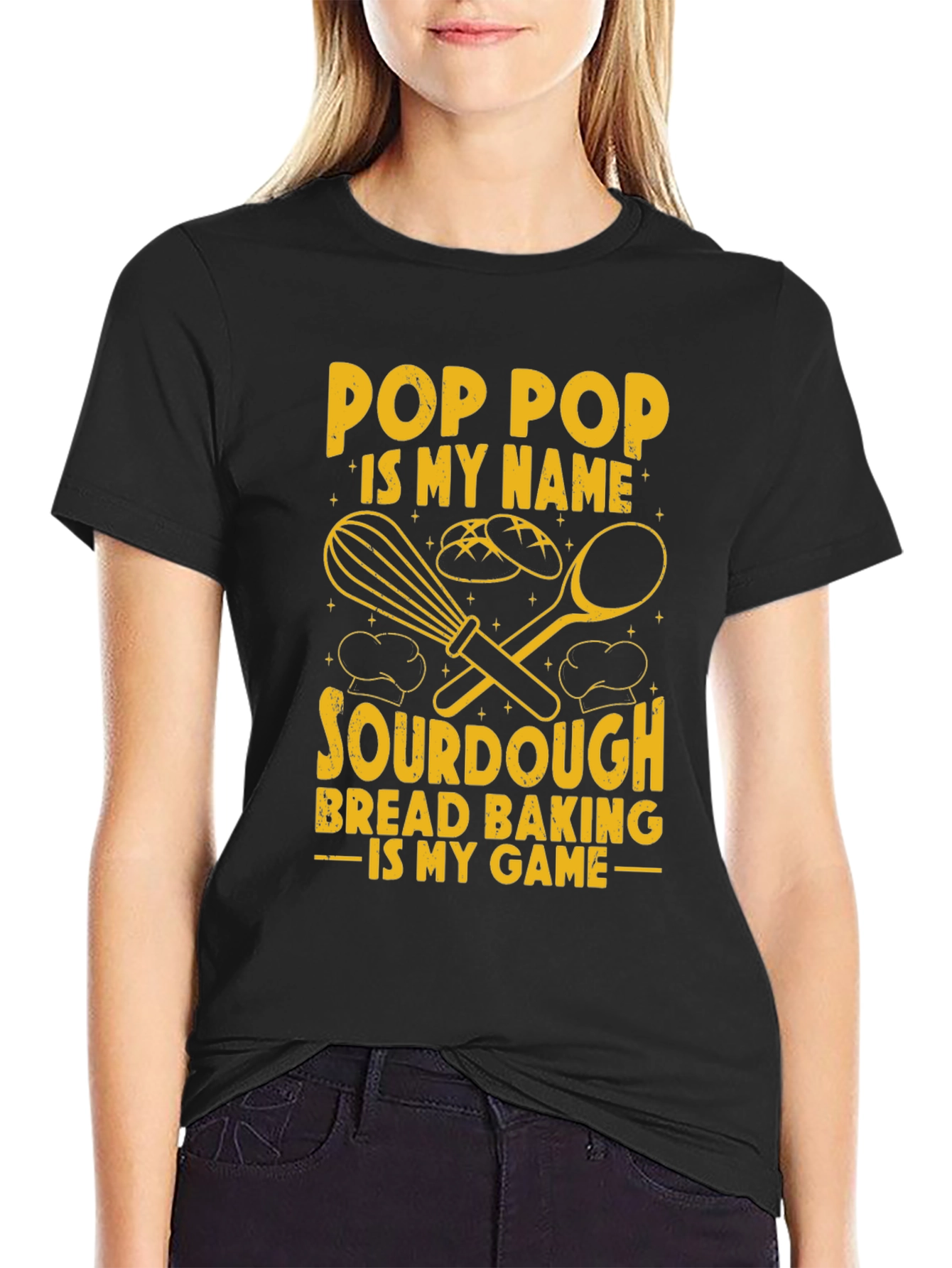 Pop Pop Sourdough Bread Baking T-Shirt