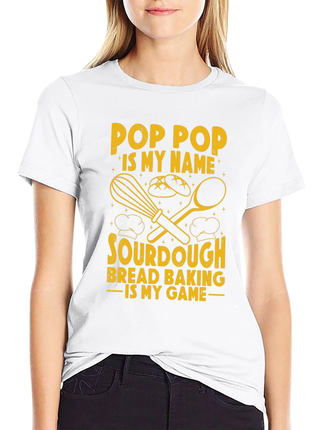 Pop Pop Sourdough Bread Baking T-Shirt