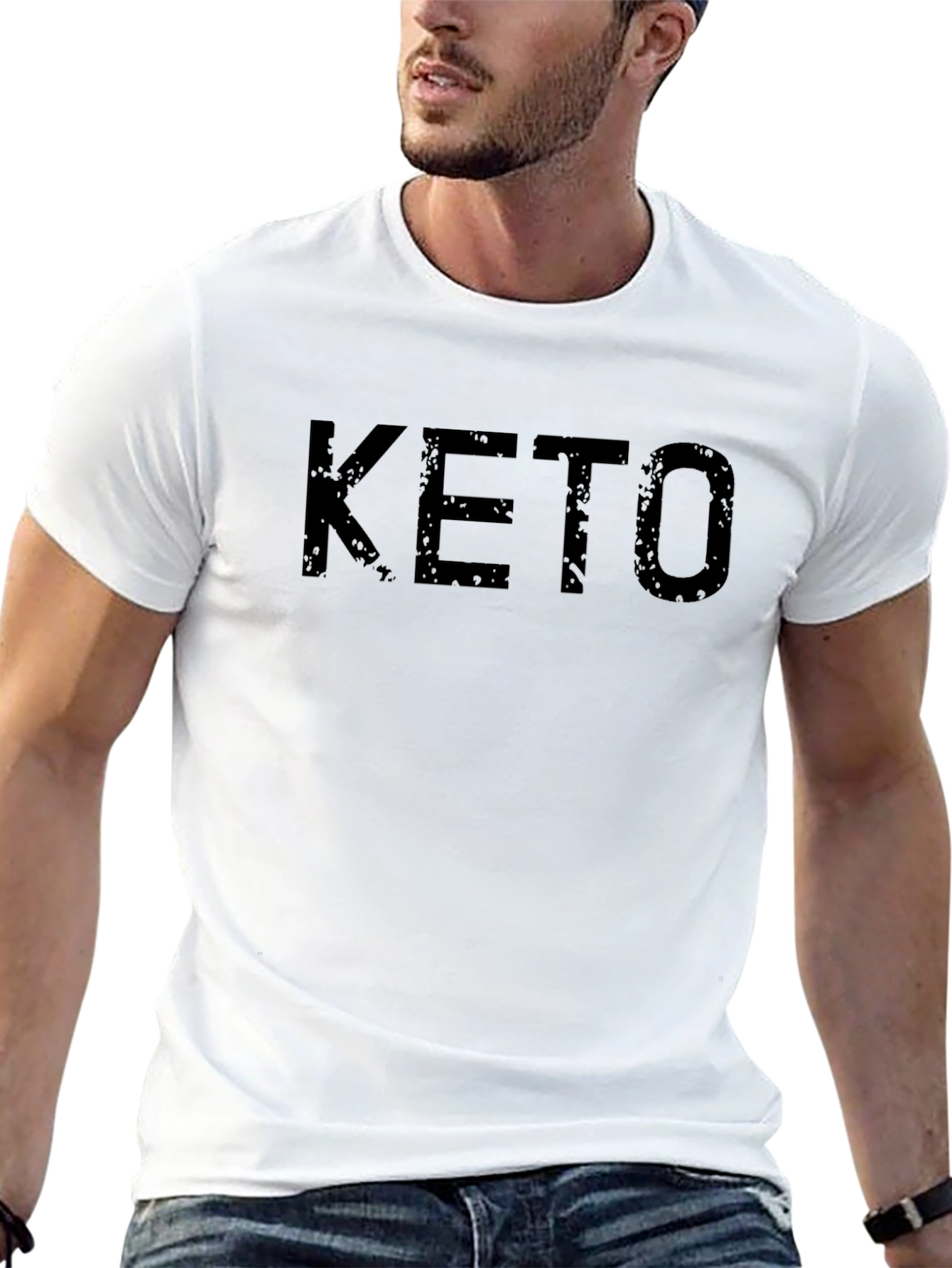 Keto Diet T-Shirt - Distressed Graphic Tee