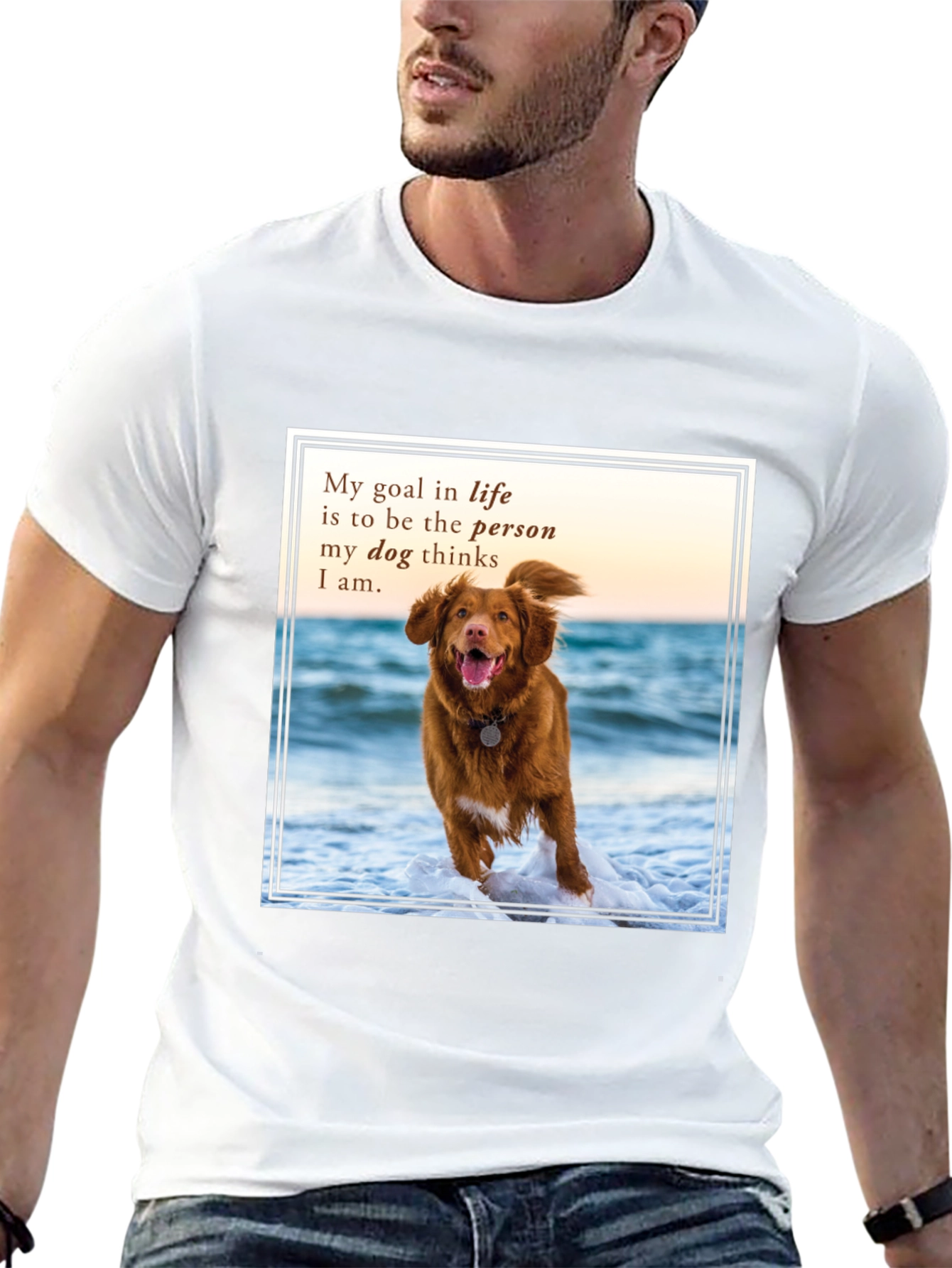 Dog Lover T-Shirt: My Goal in Life Quote Tee