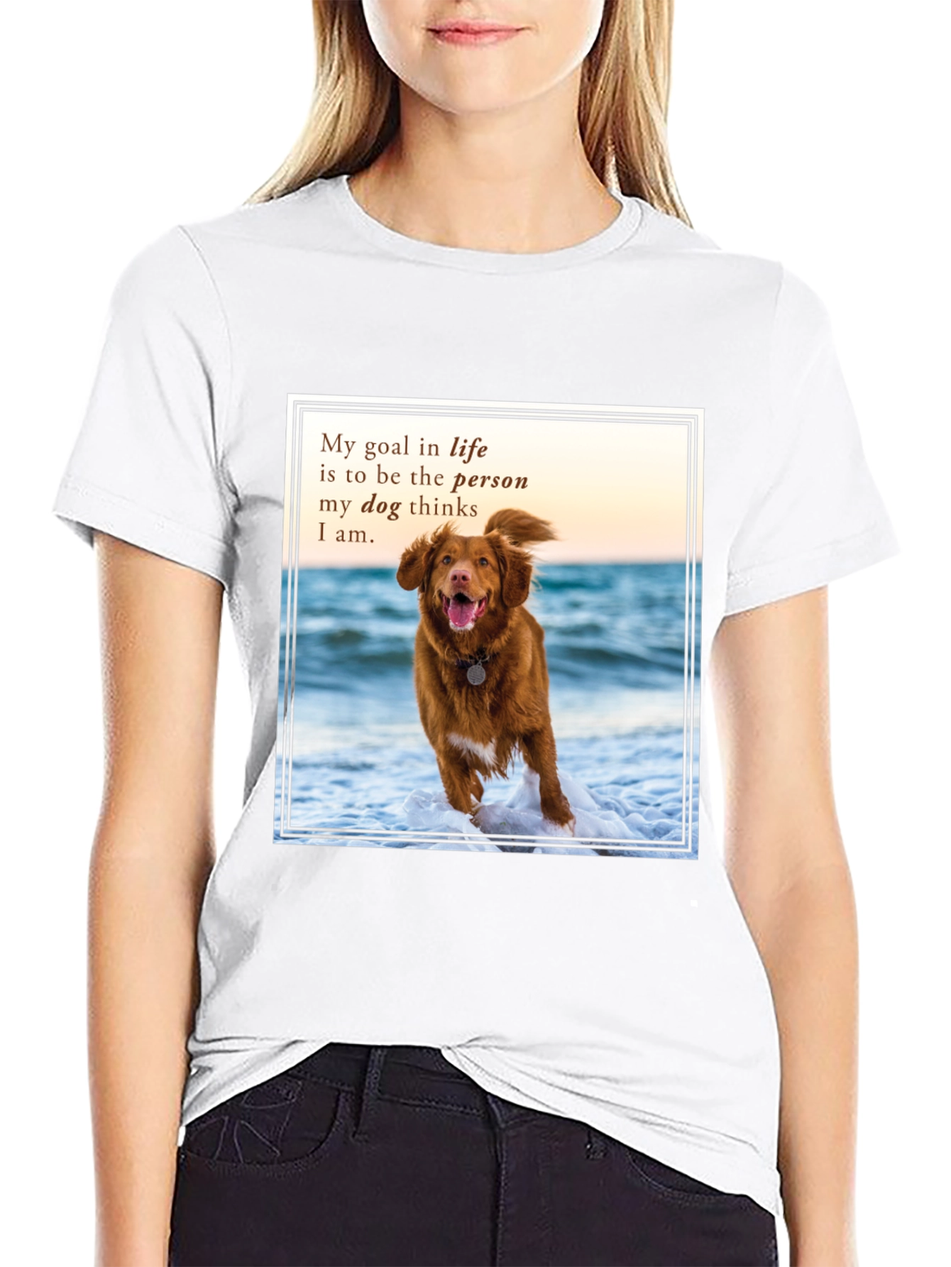Dog Lover T-Shirt: My Goal in Life Quote Tee