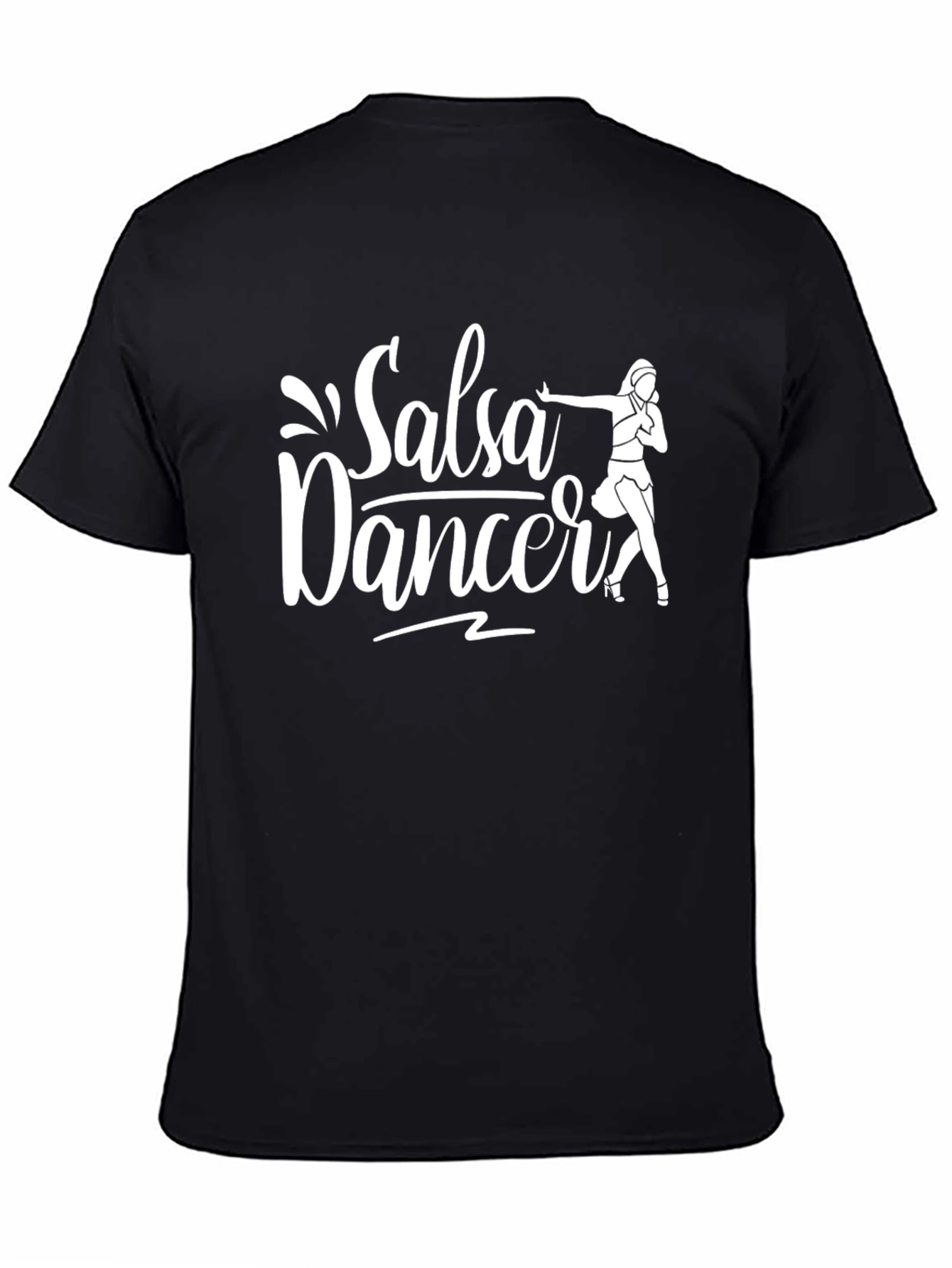 Salsa Dancer Graphic Tee - Black Cotton T-Shirt
