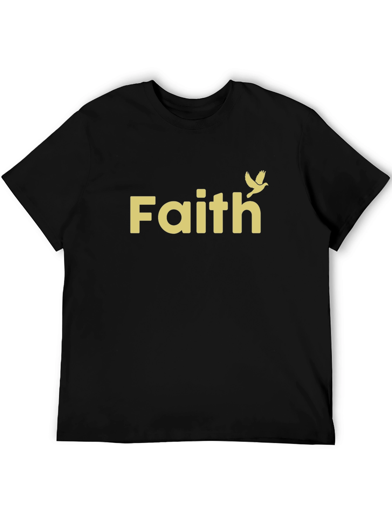 Faith Dove Graphic T-Shirt - Stylish Crew Neck Tee
