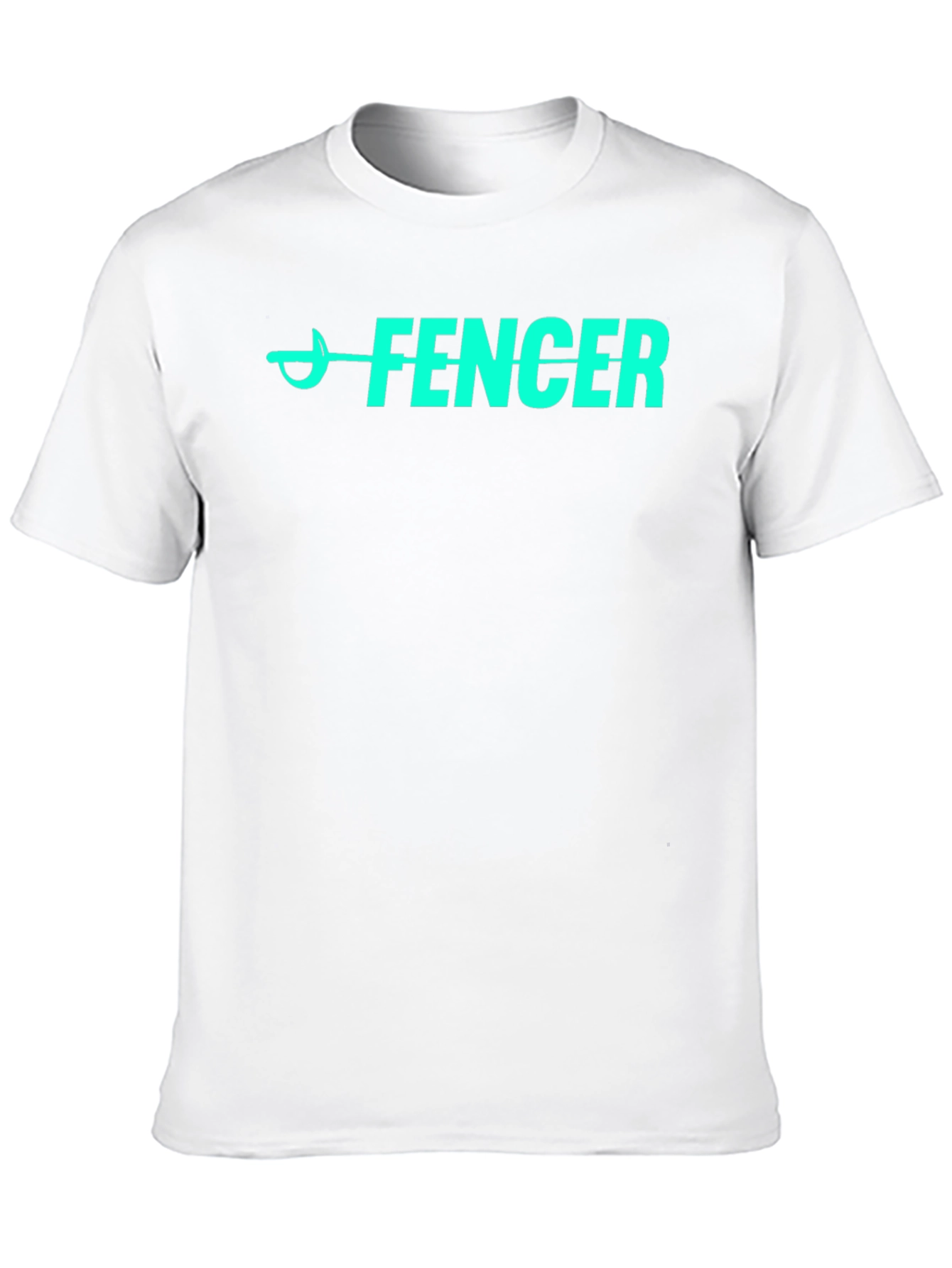 Fencer Graphic Tee - Black Cotton Fencing T-Shirt