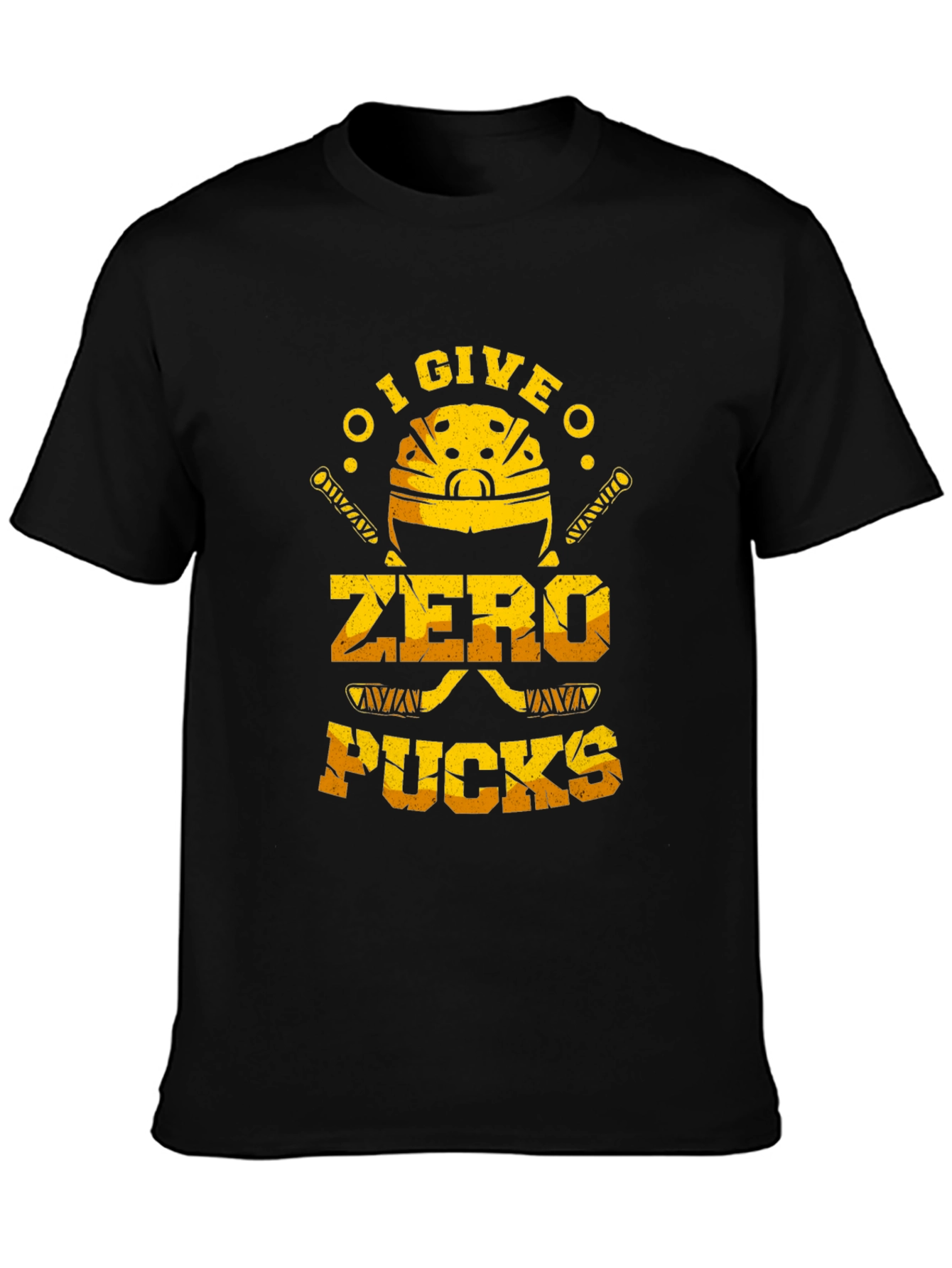 I Give Zero Pucks T-Shirt - Hockey Fan Apparel
