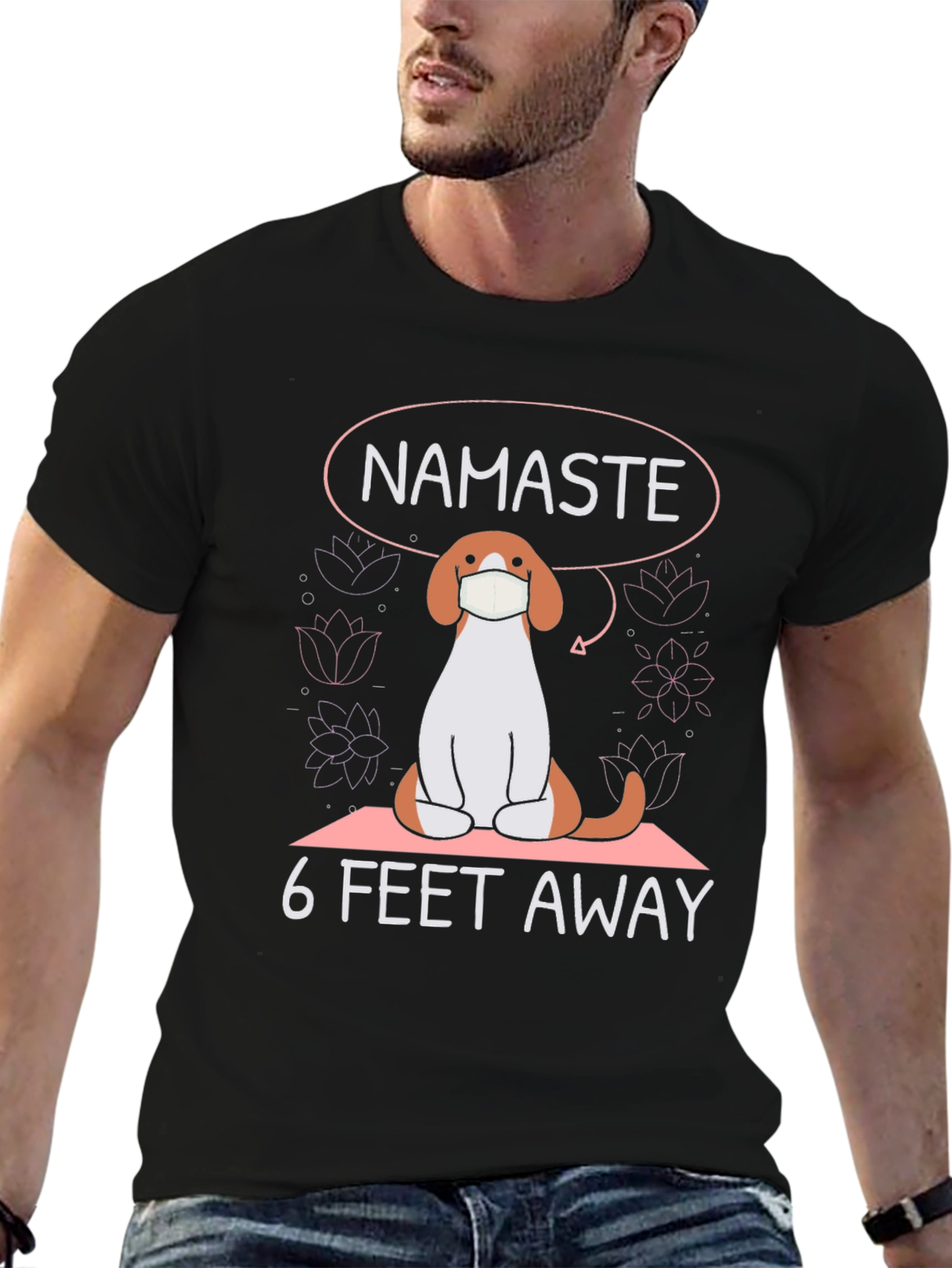 Namaste 6 Feet Away T-Shirt