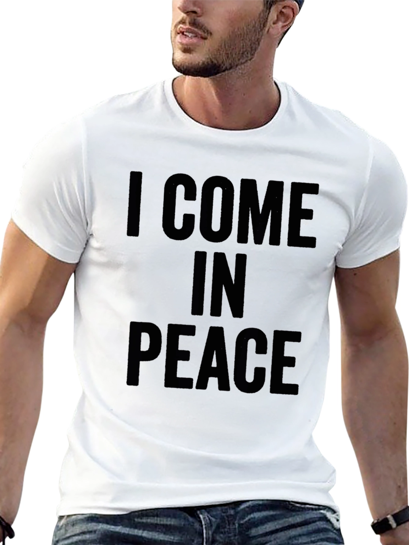 I Come in Peace Black T-Shirt