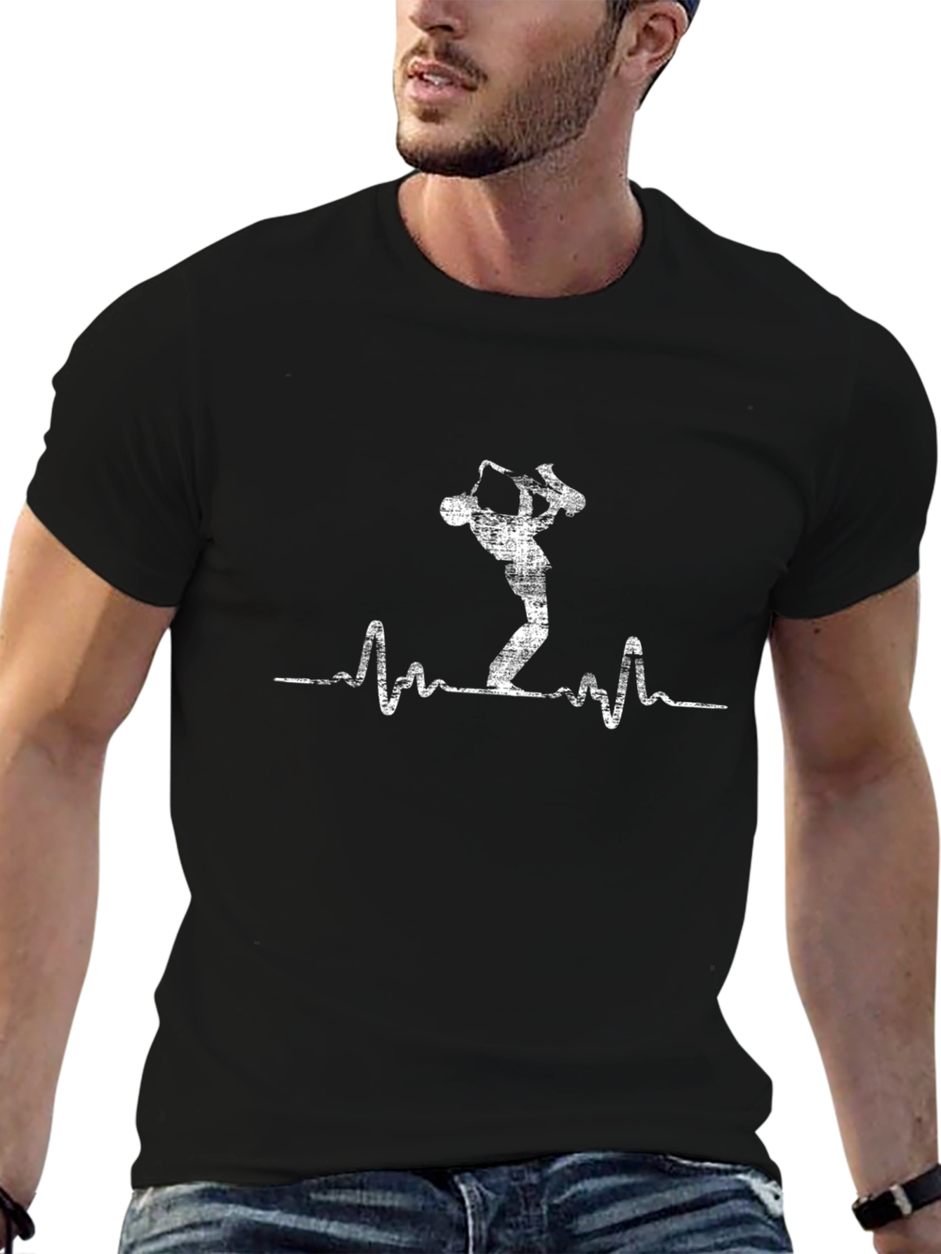 Saxophone Heartbeat T-Shirt