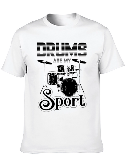 Drums Are My Sport Black T-Shirt