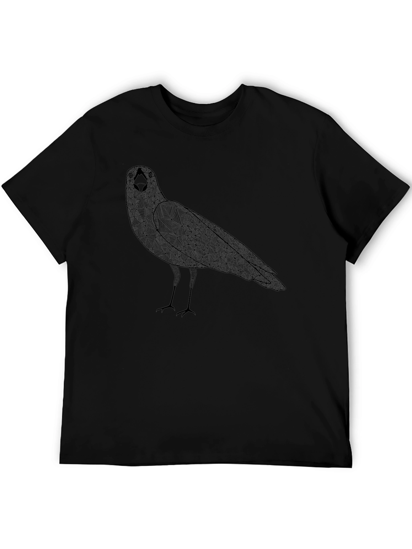 Geometric Raven Black T-Shirt