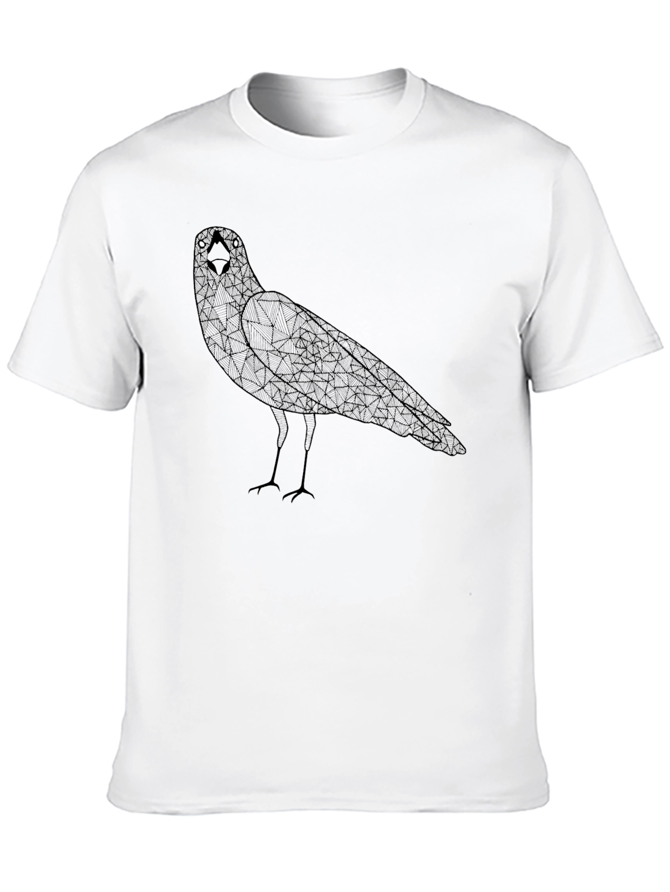 Geometric Raven Black T-Shirt