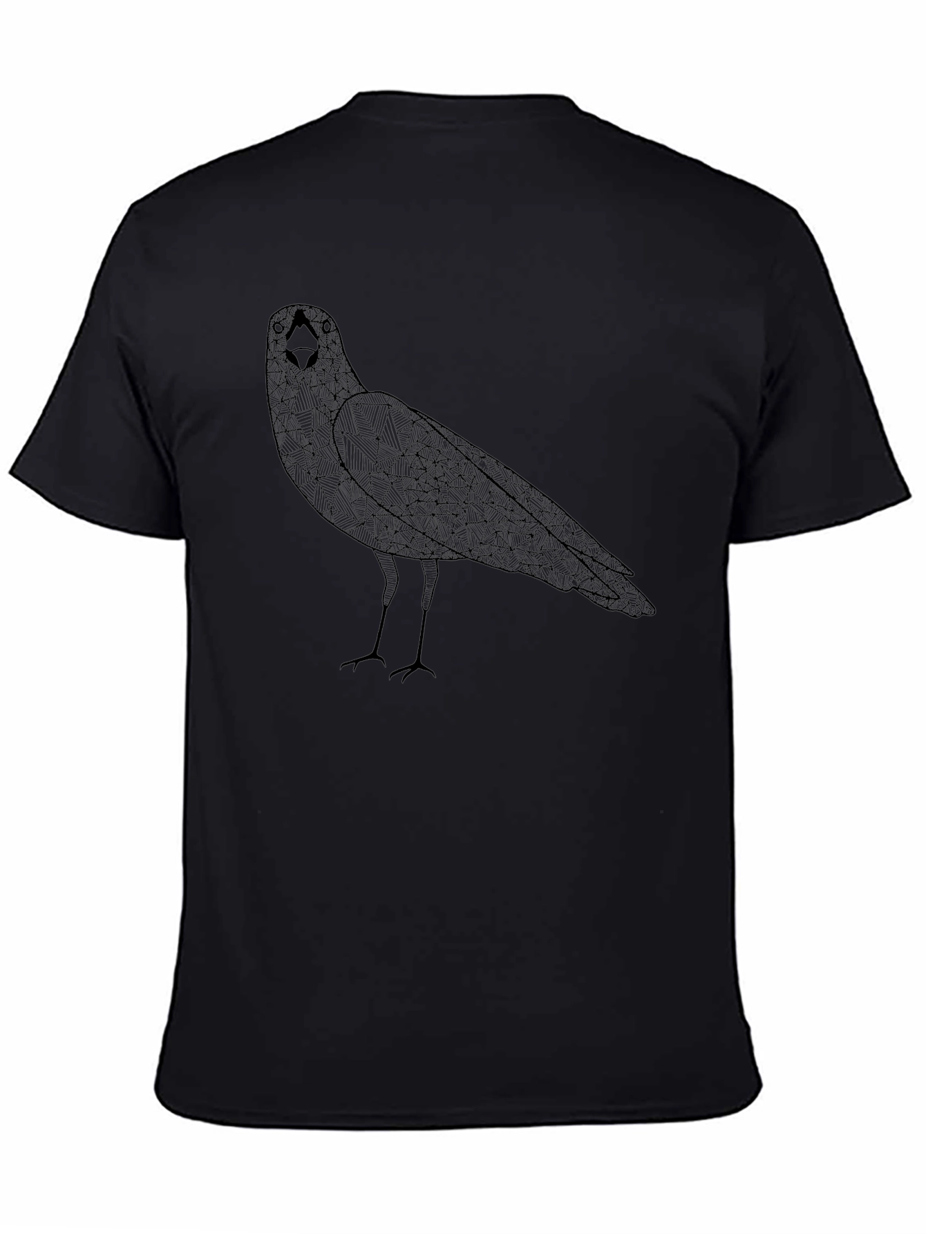 Geometric Raven Black T-Shirt