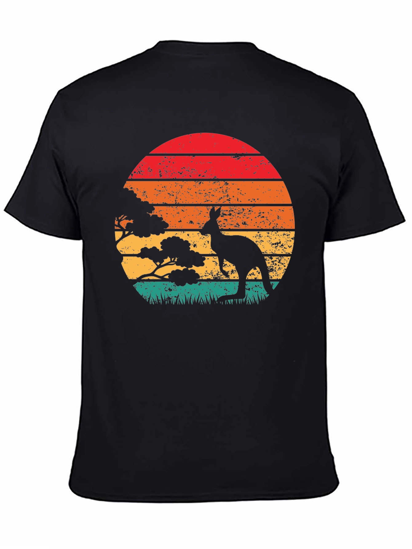 Retro Kangaroo Sunset T-Shirt