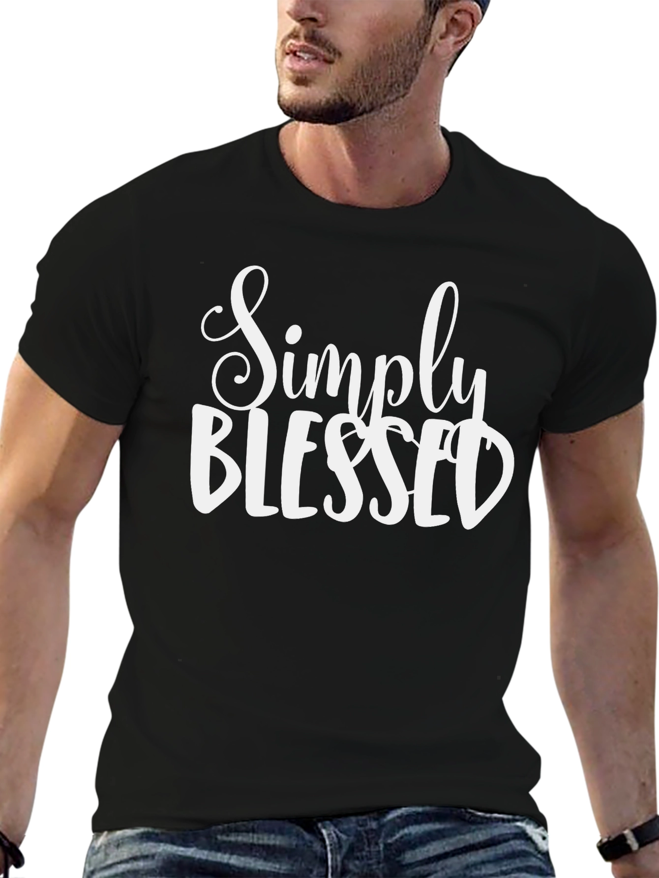 Simply Blessed Black T-Shirt
