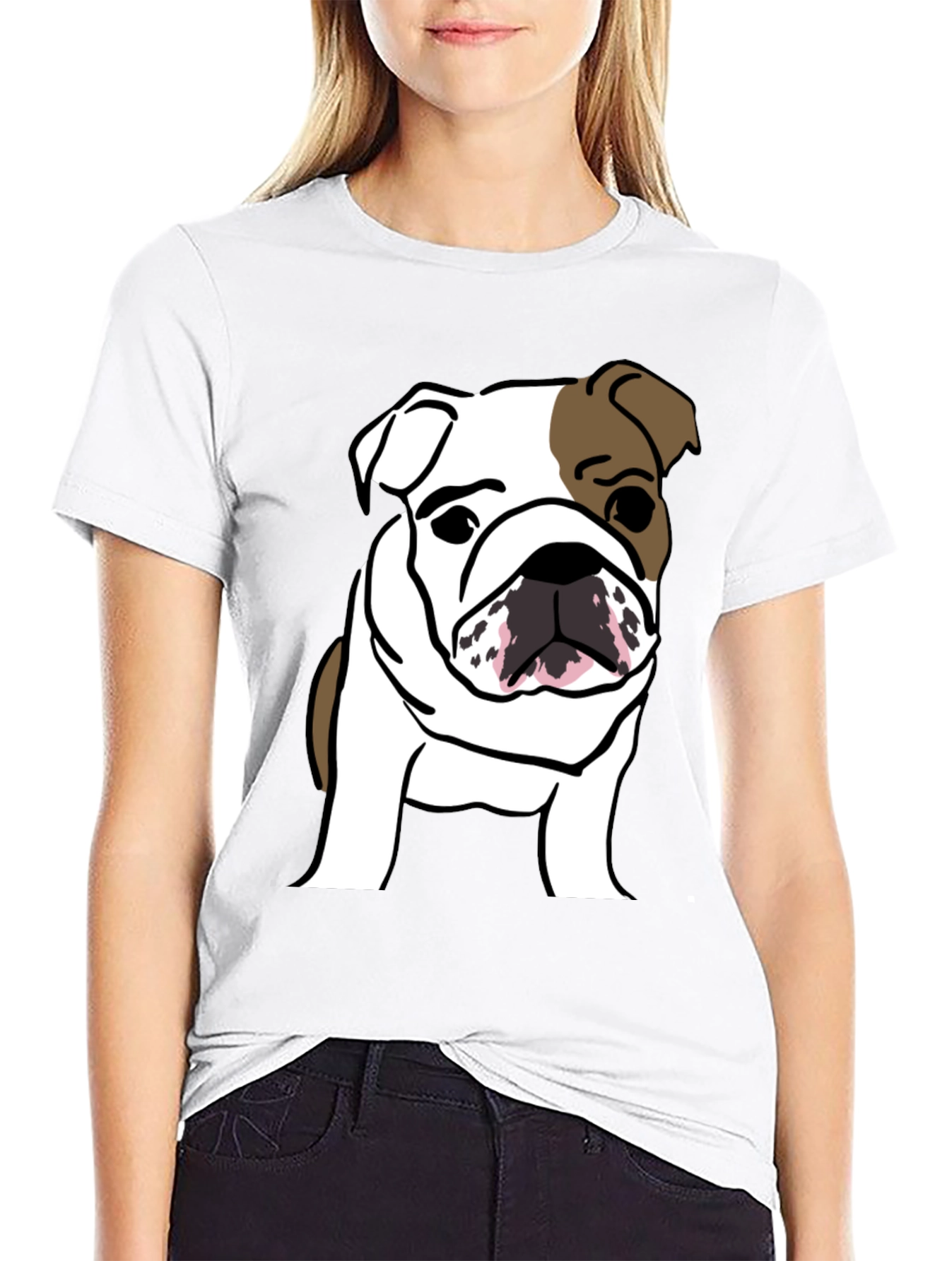 Bulldog Graphic Tee - Trendy Casual Style