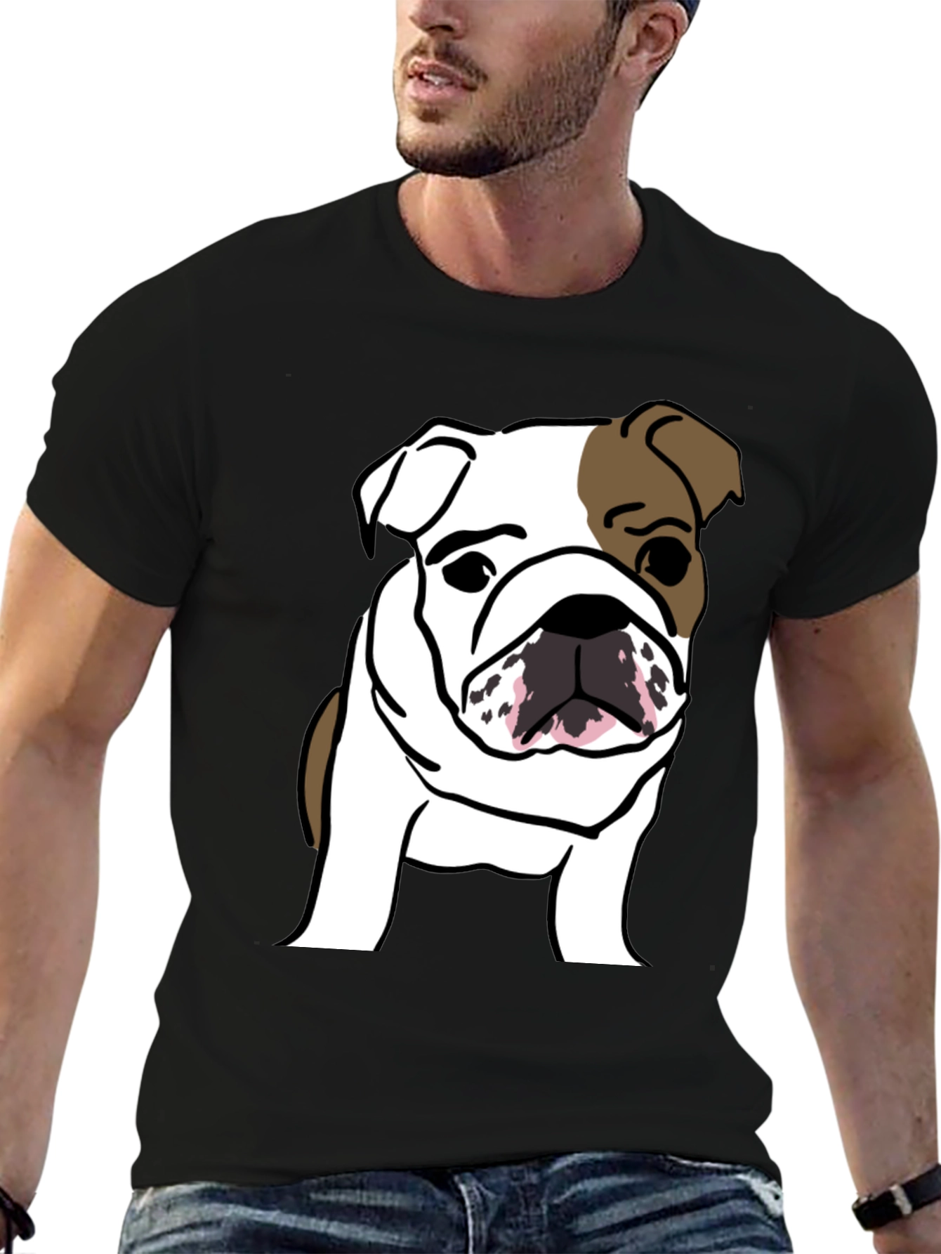 Bulldog Graphic Tee - Trendy Casual Style