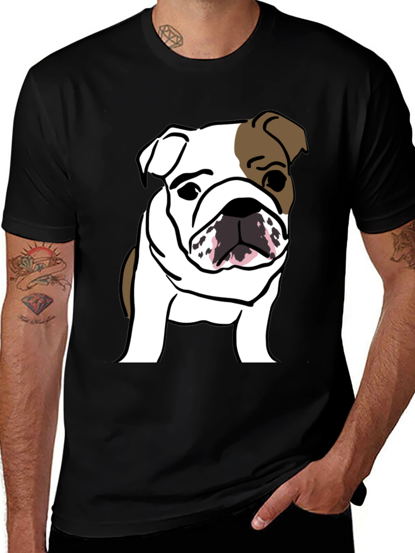 Bulldog Graphic Tee - Trendy Casual Style