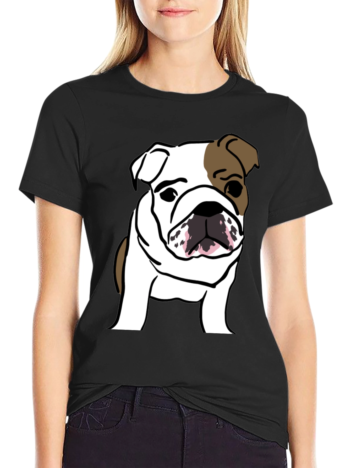 Bulldog Graphic Tee - Trendy Casual Style