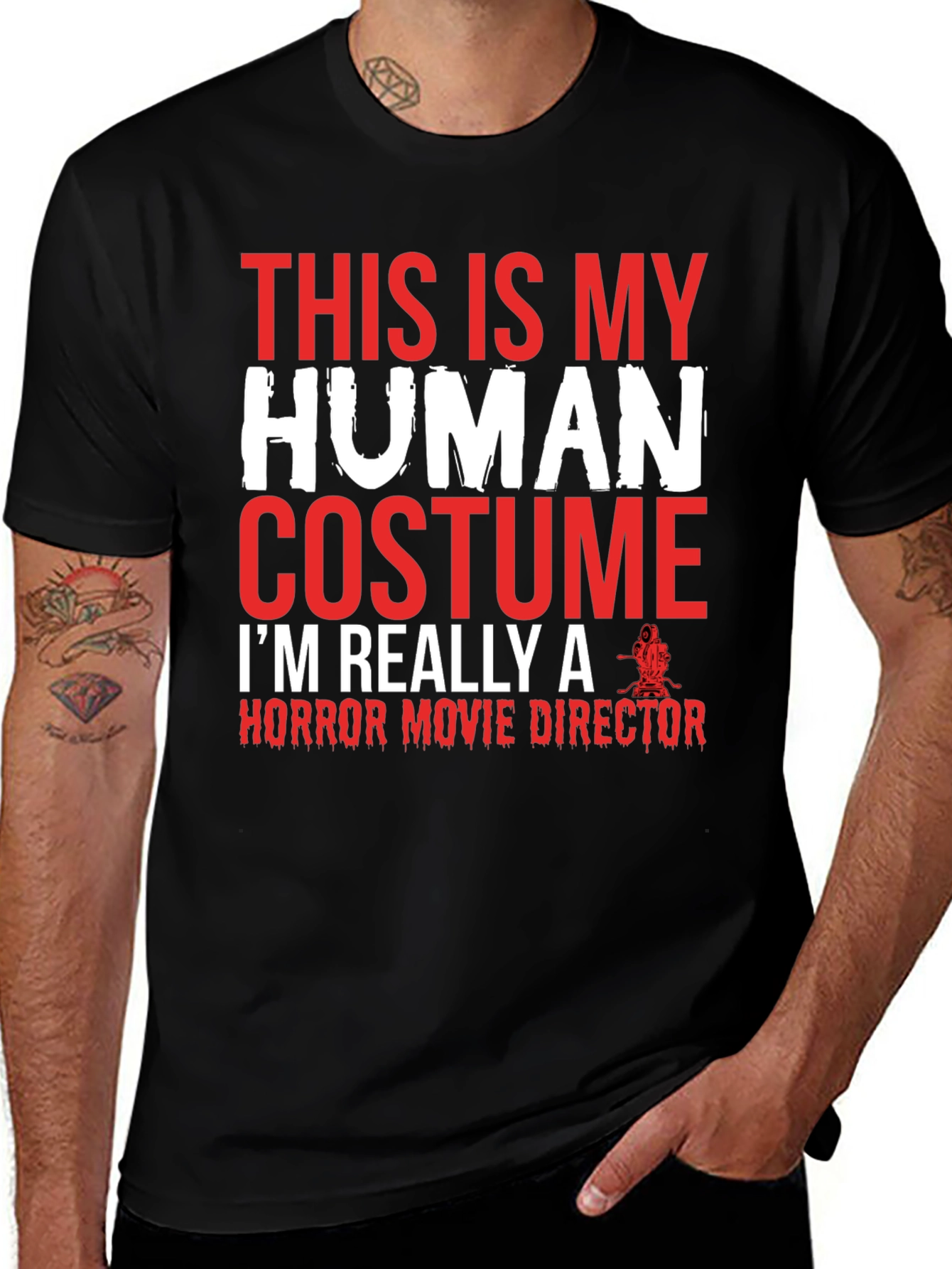 Horror Movie Director Human Costume T-Shirt