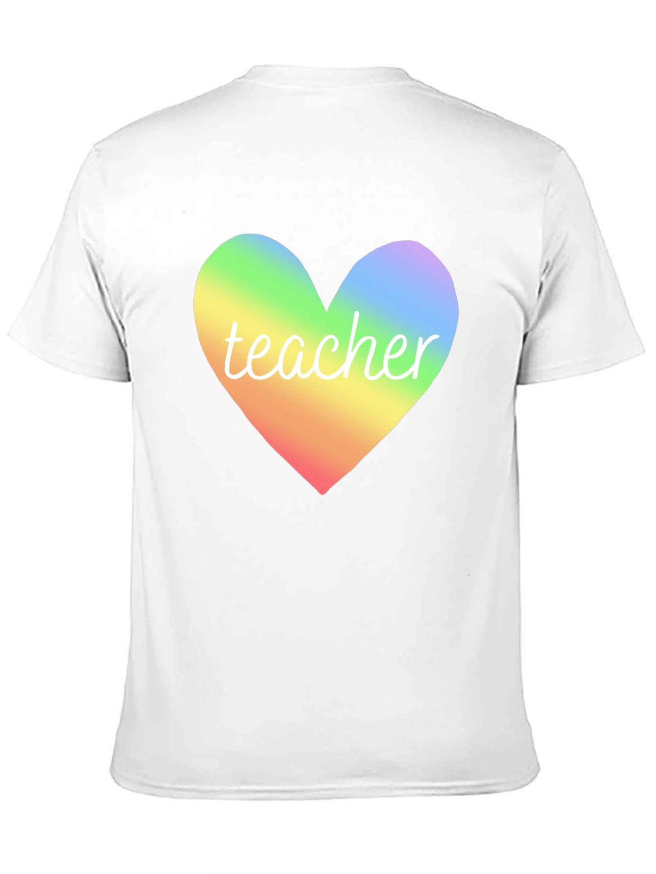 Rainbow Heart Teacher T-Shirt - Unisex