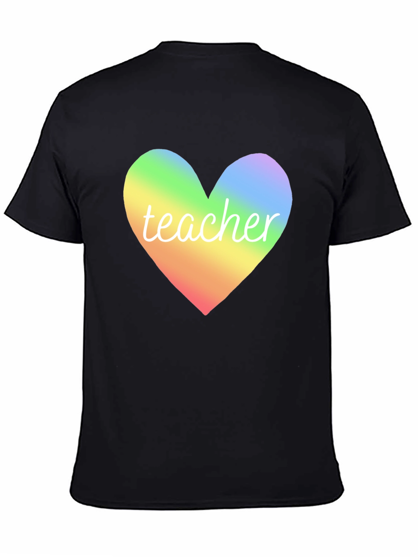 Rainbow Heart Teacher T-Shirt - Unisex