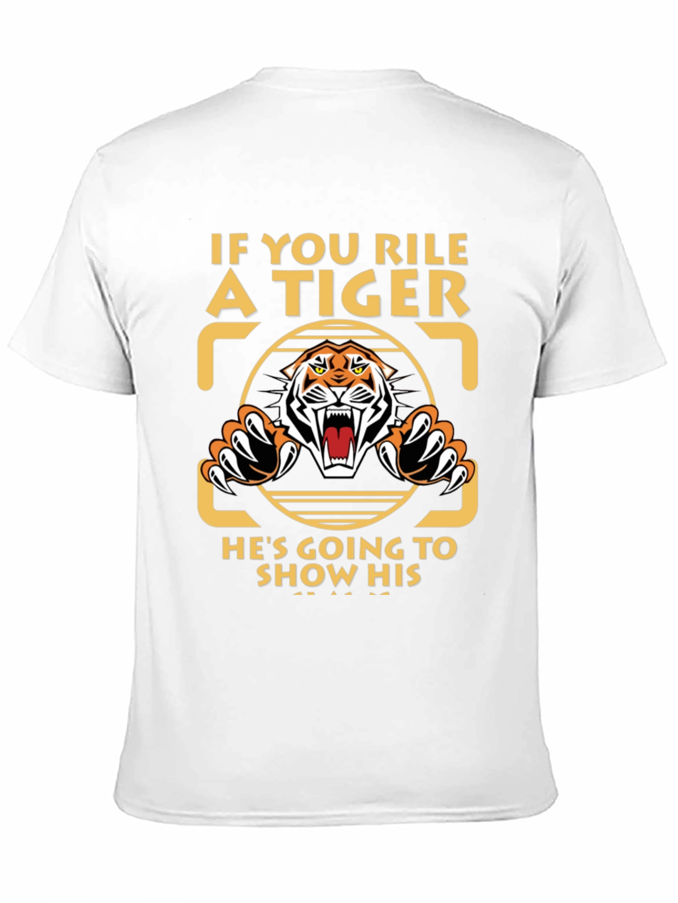 Rile a Tiger Black Graphic Tee