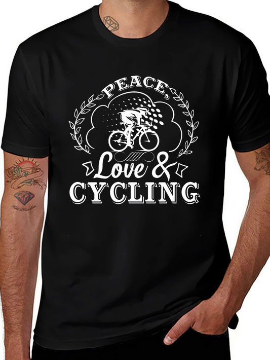 Peace Love & Cycling T-Shirt