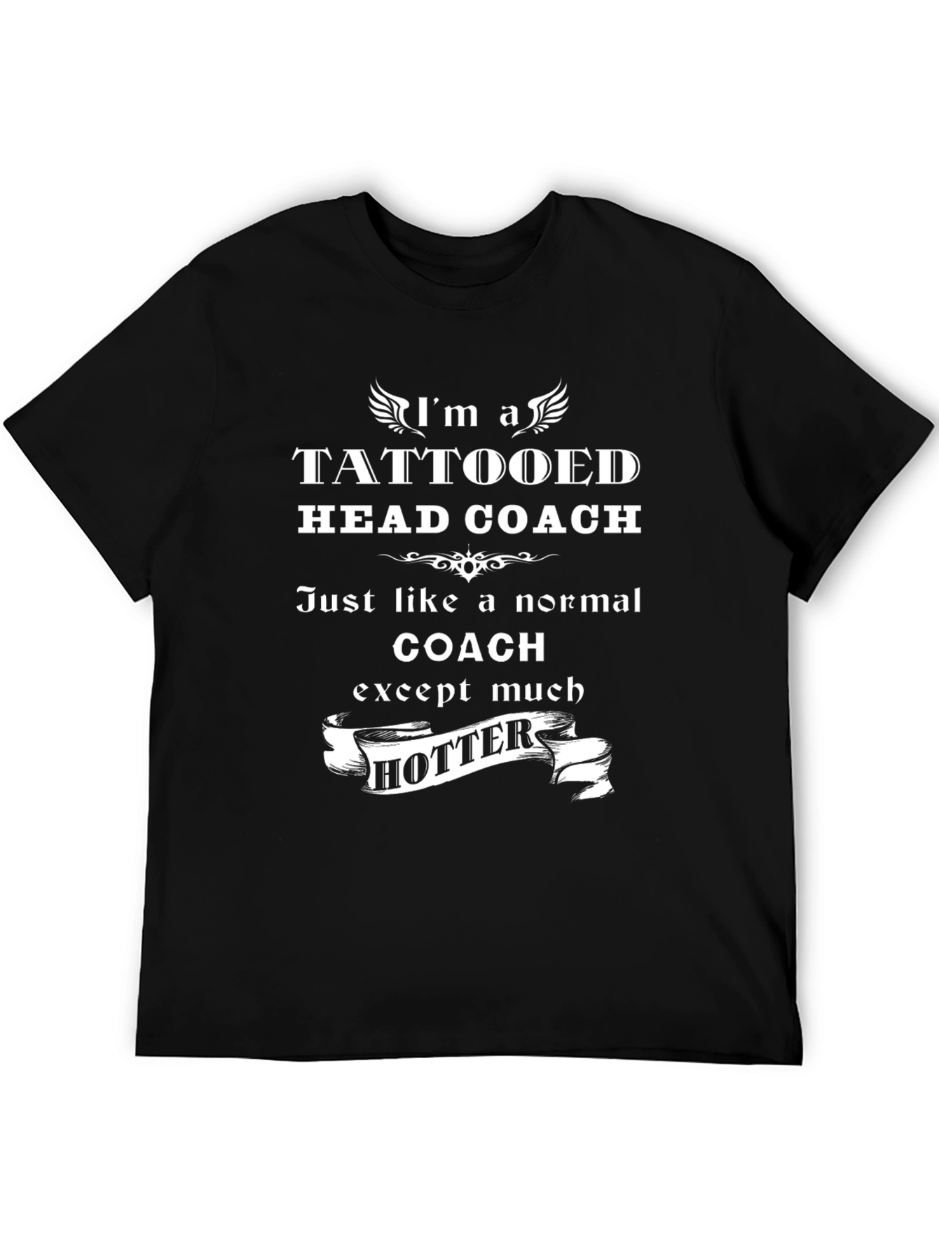 Tattooed Head Coach Novelty Graphic T-Shirt