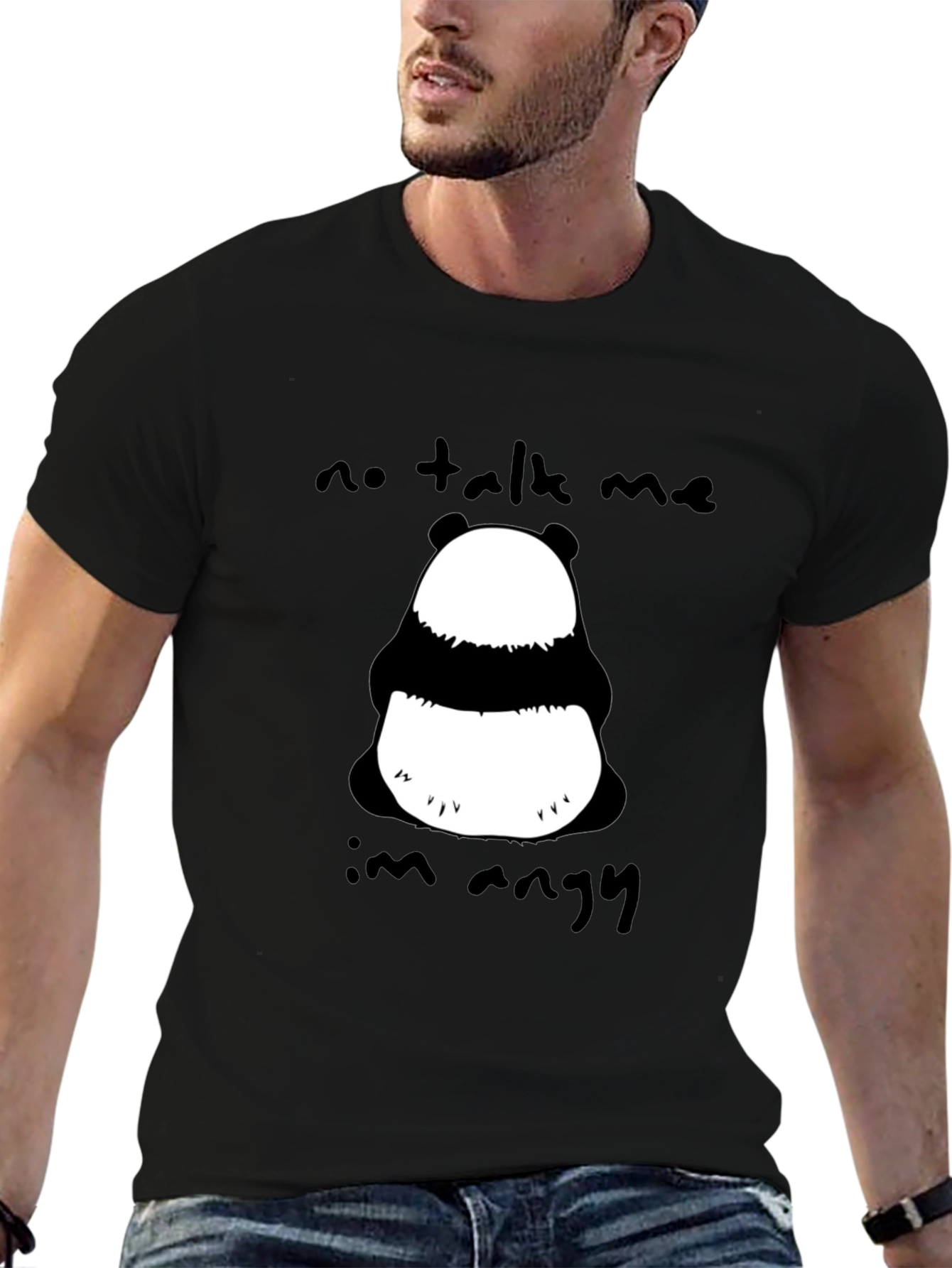 Angry Panda Graphic T-Shirt - Unisex Cotton Tee