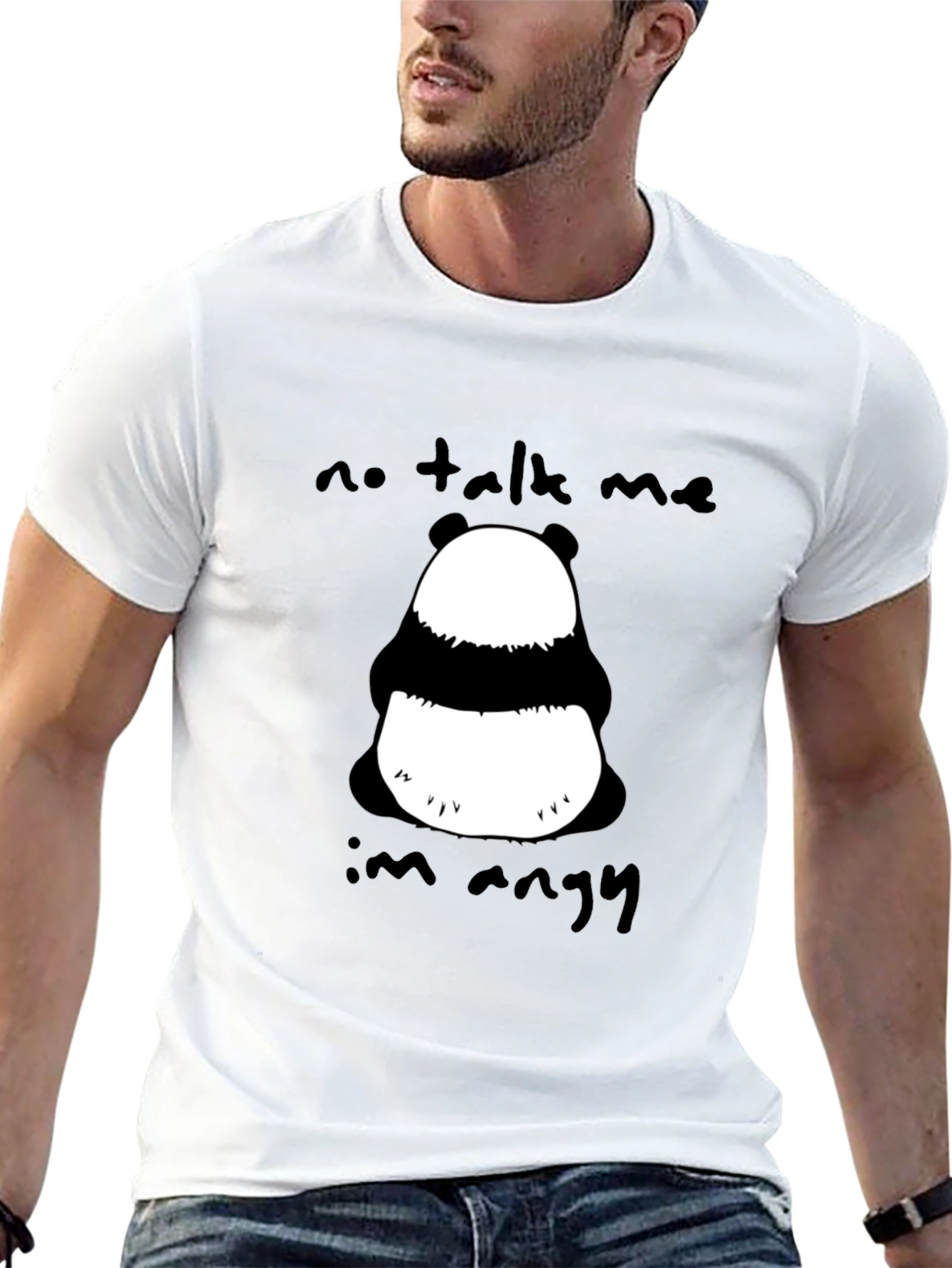 Angry Panda Graphic T-Shirt - Unisex Cotton Tee