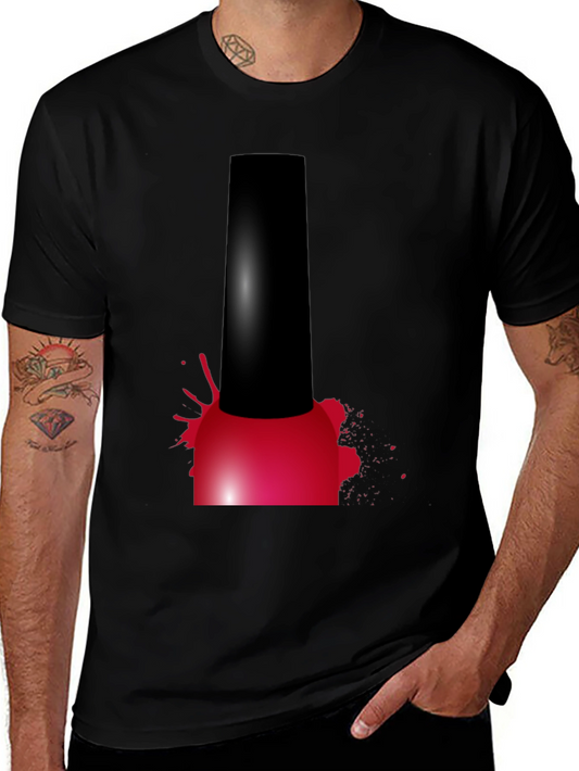 Nail Polish Splatter Graphic T-Shirt