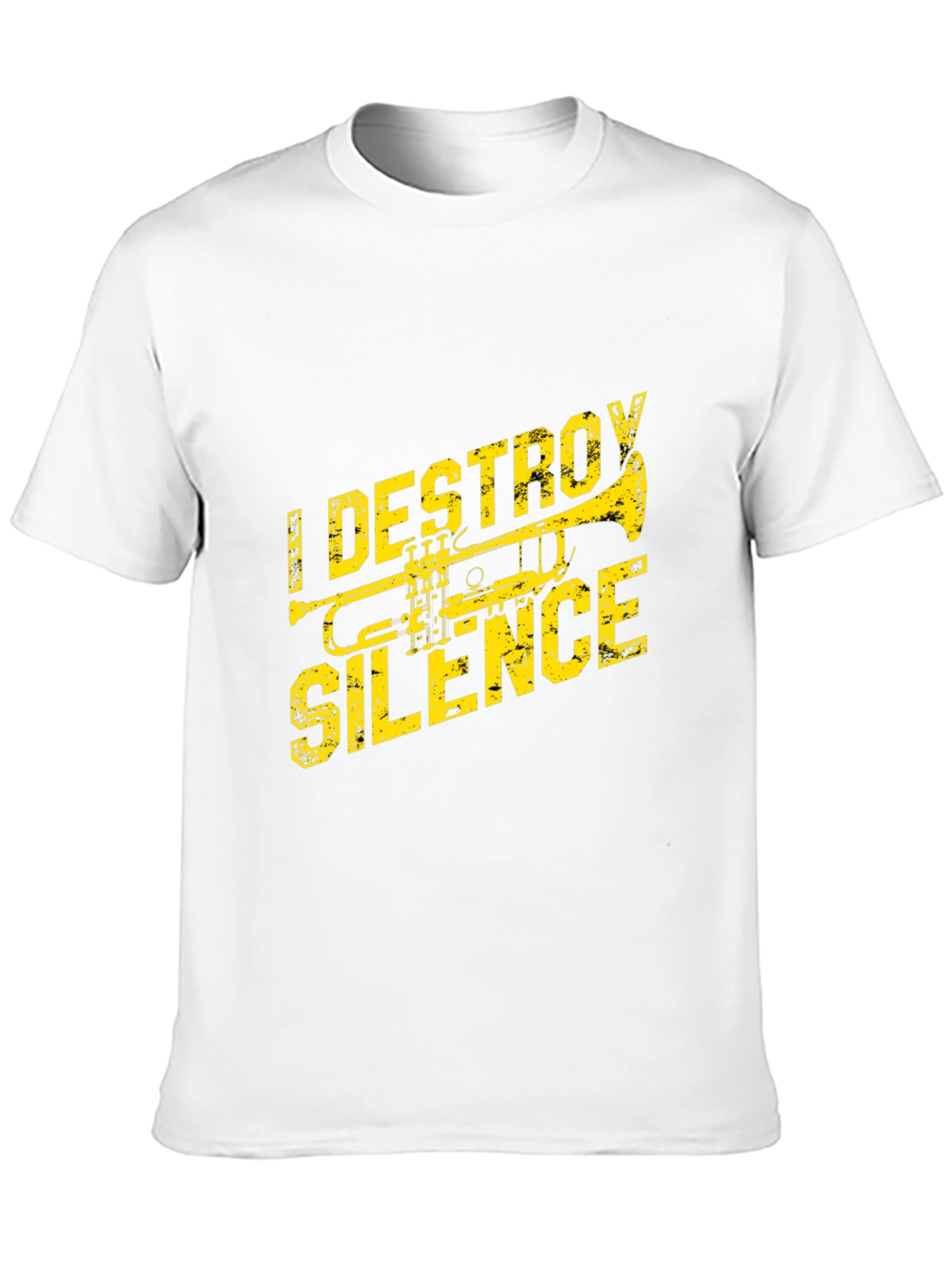I Destroy Silence Trumpet T-Shirt - Black