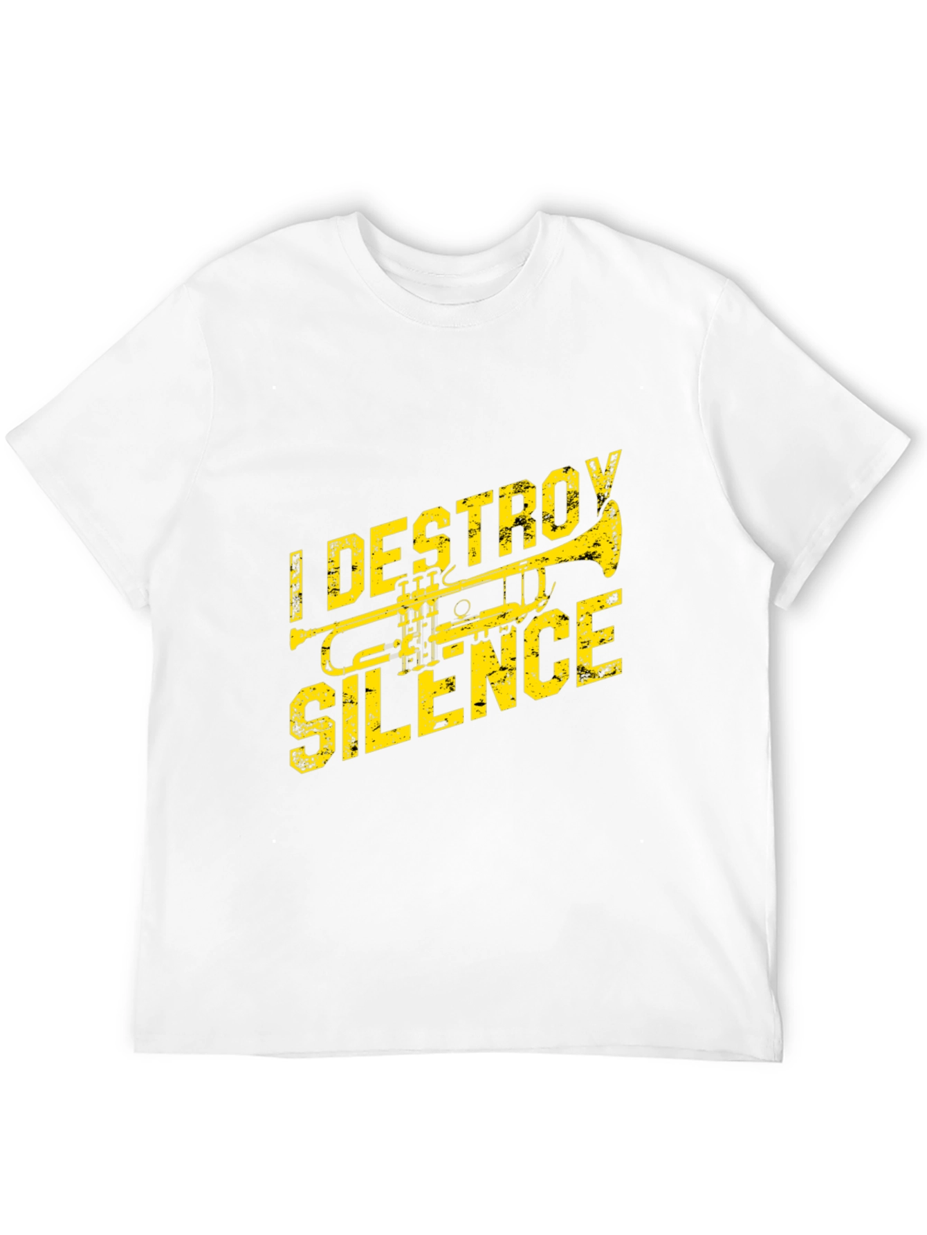I Destroy Silence Trumpet T-Shirt - Black