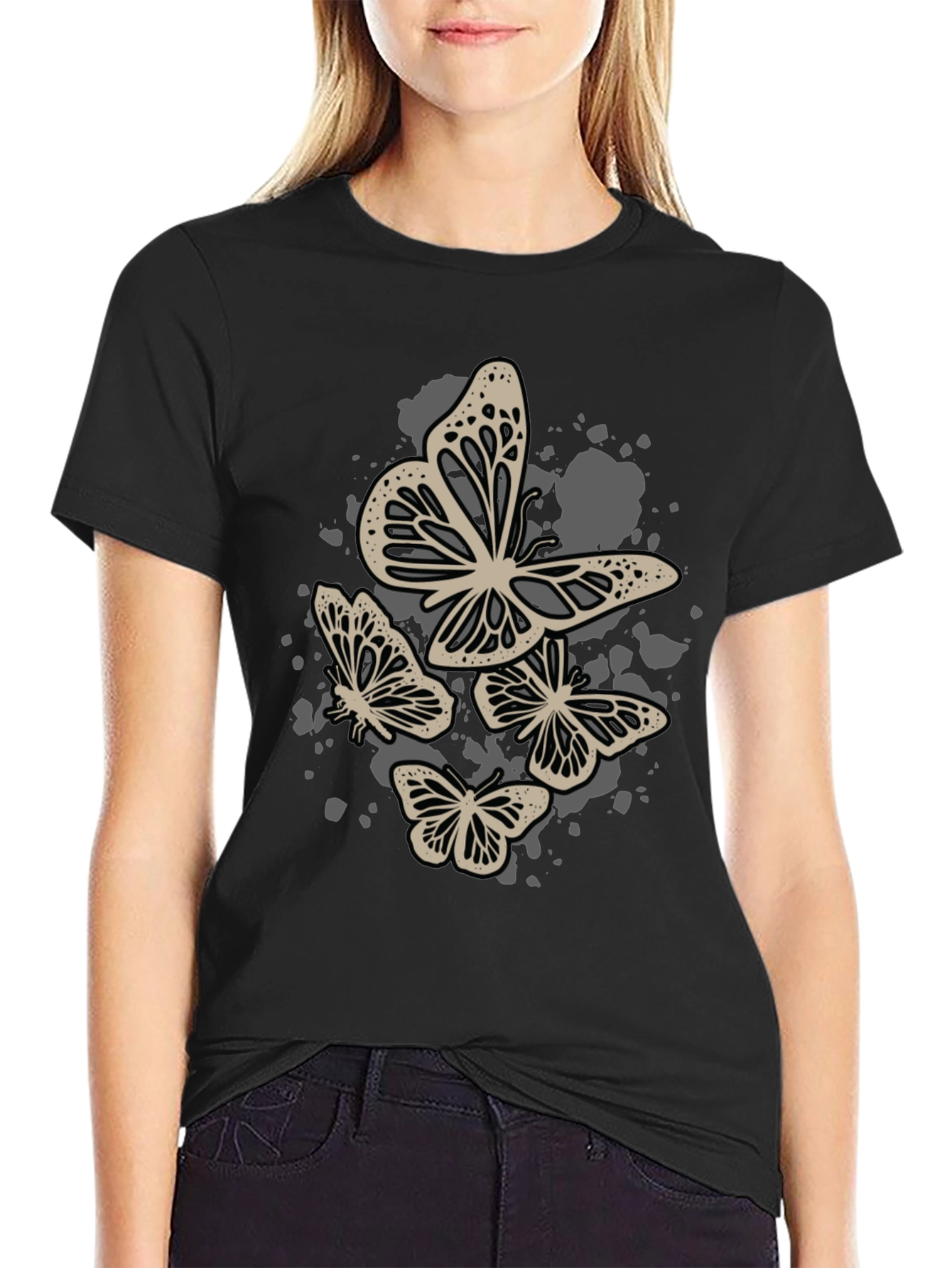 Butterfly Graphic Tee - Stylish Casual Wear