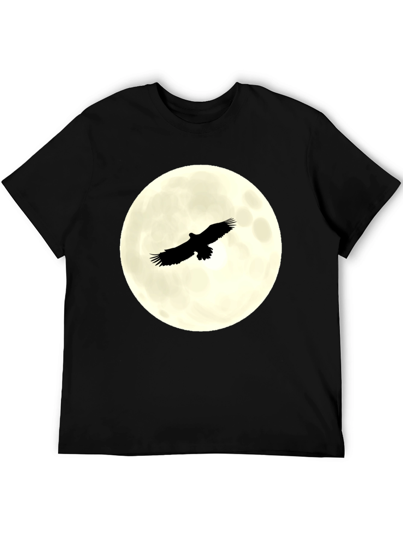 Eagle Moon Graphic T-Shirt - Black