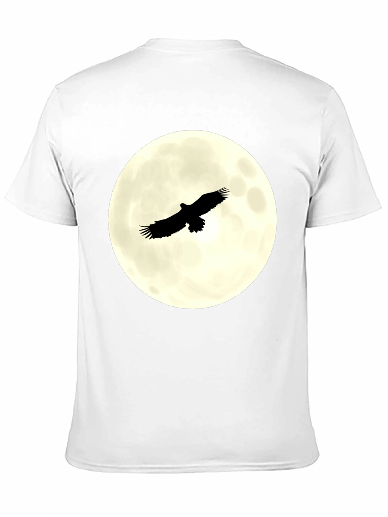 Eagle Moon Graphic T-Shirt - Black