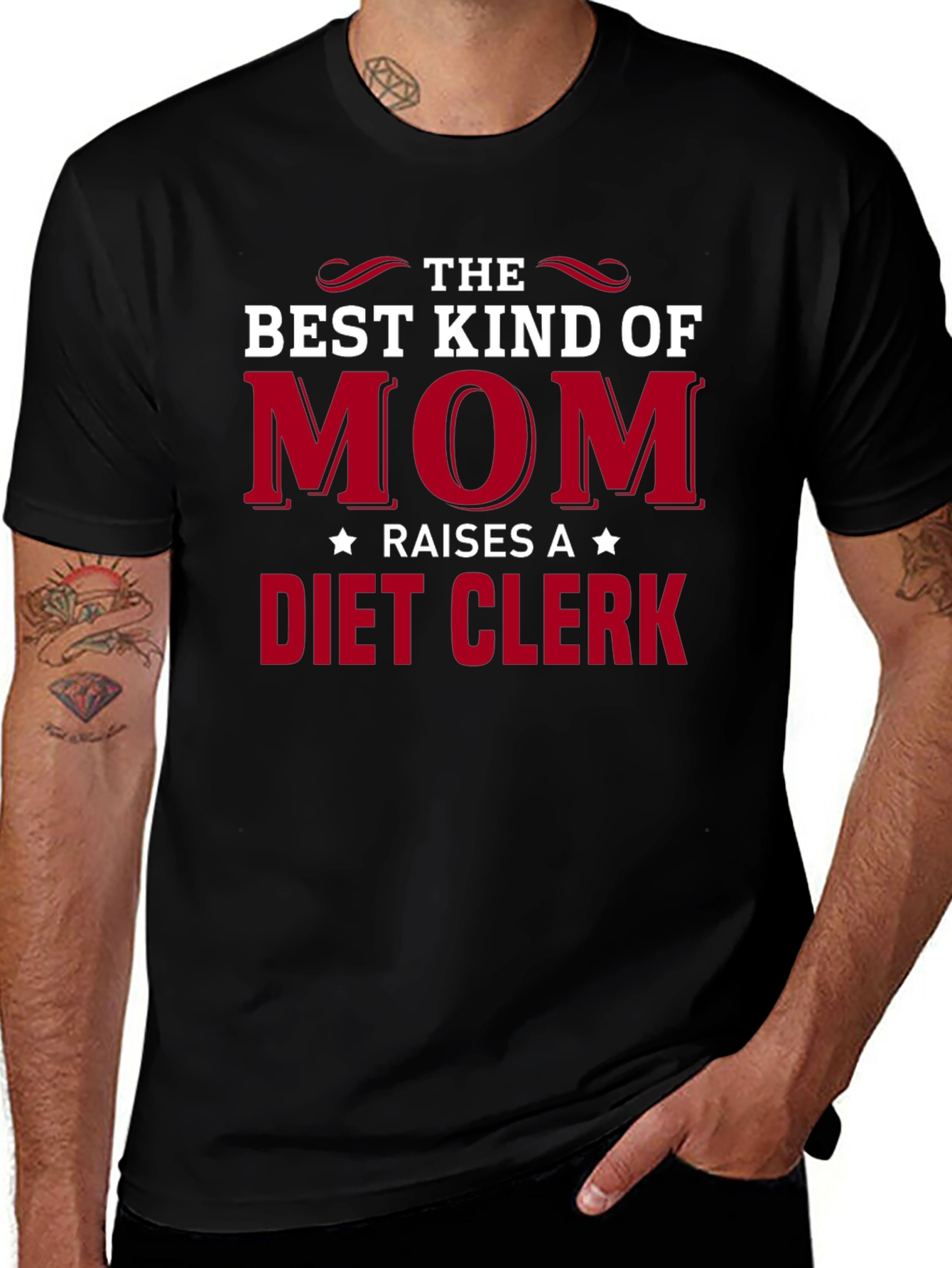 Best Kind of Mom Diet Clerk Graphic Tee