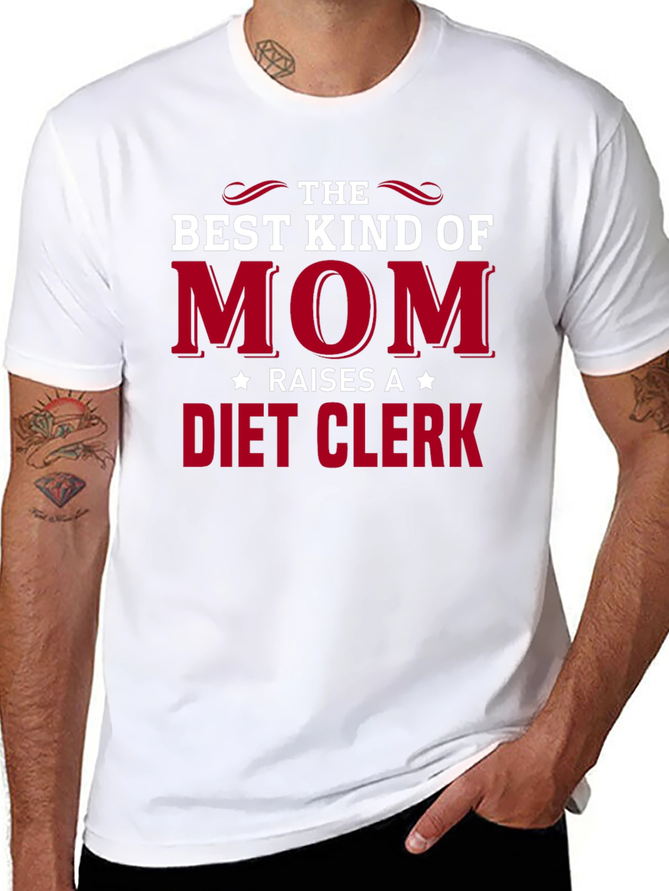 Best Kind of Mom Diet Clerk Graphic Tee